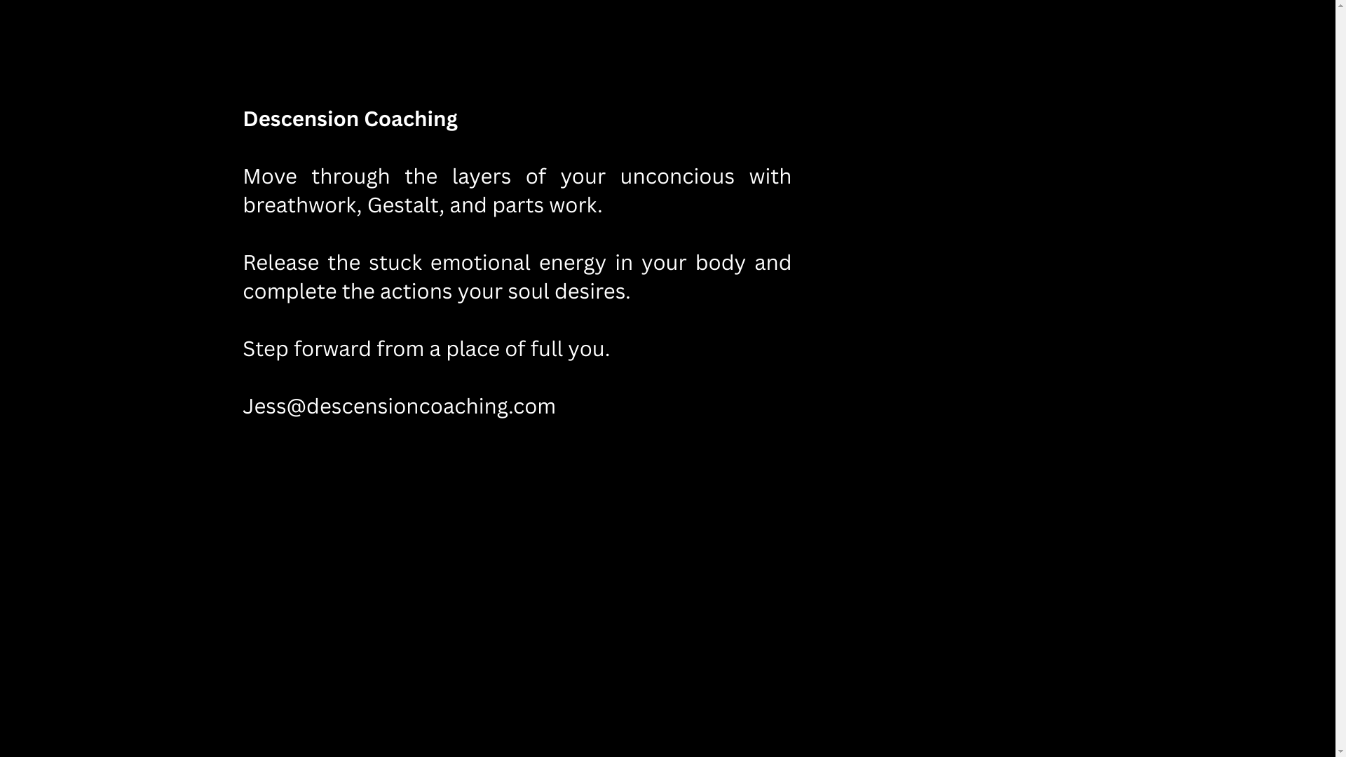 website screenshot of https://descencioncoaching.com/