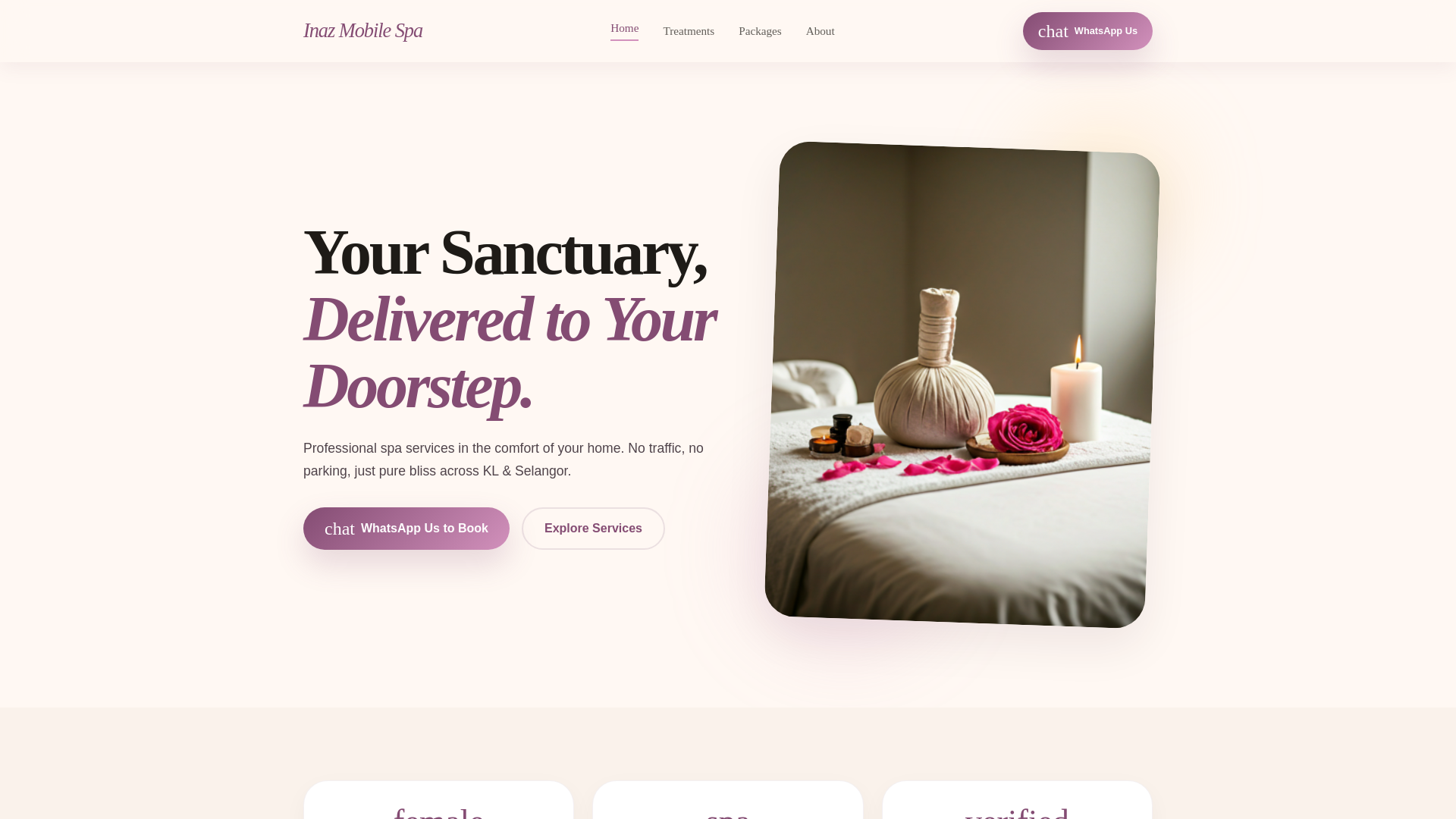 website screenshot of https://inaz-spa-v2.pages.dev/