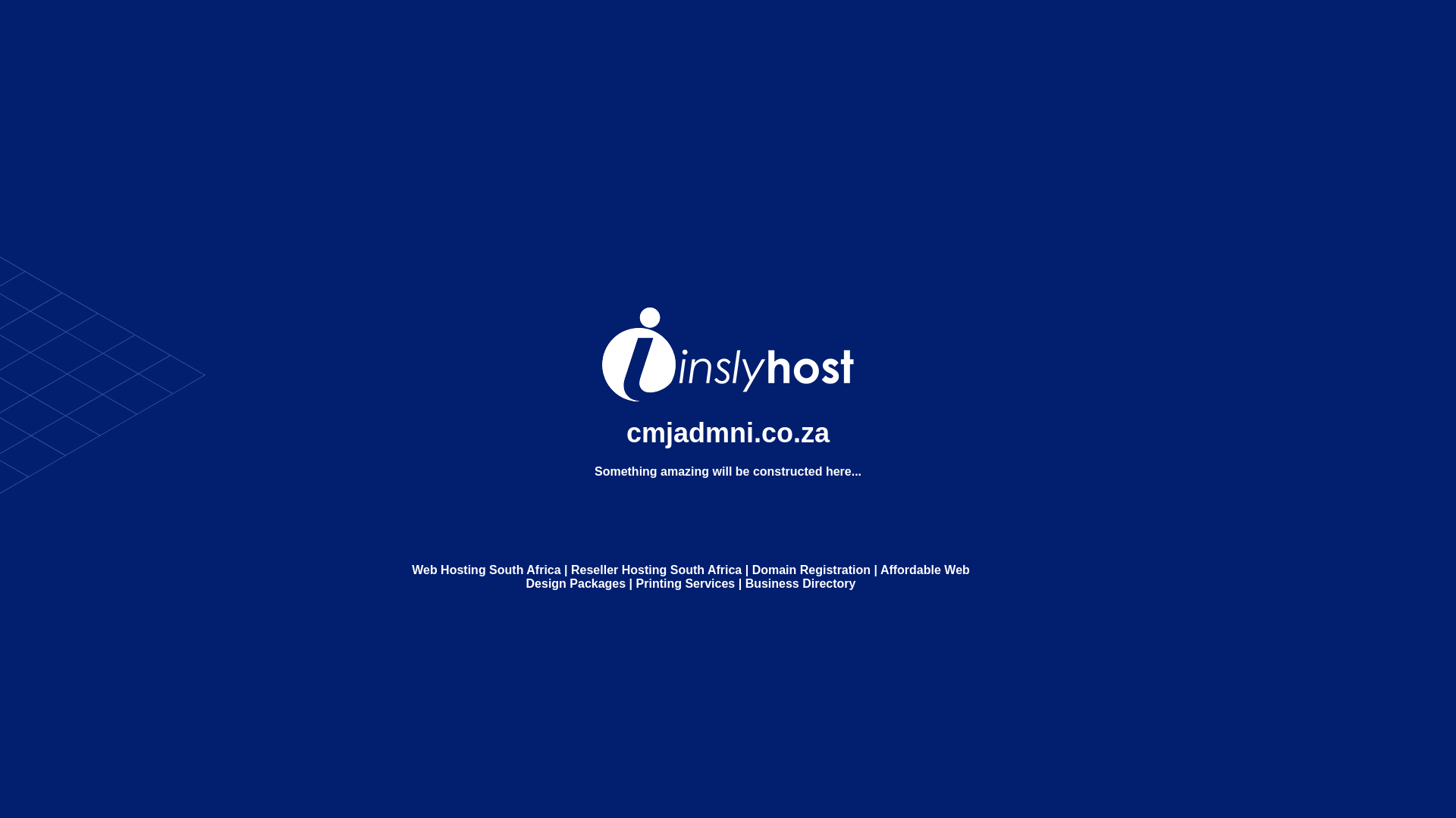 website screenshot of https://cmjadmni.co.za/