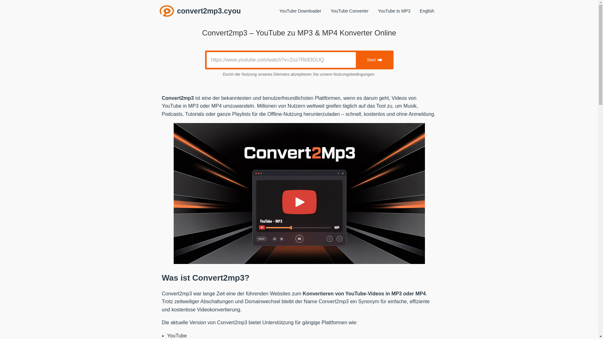 website screenshot of https://convert2mp3-v69.pages.dev/