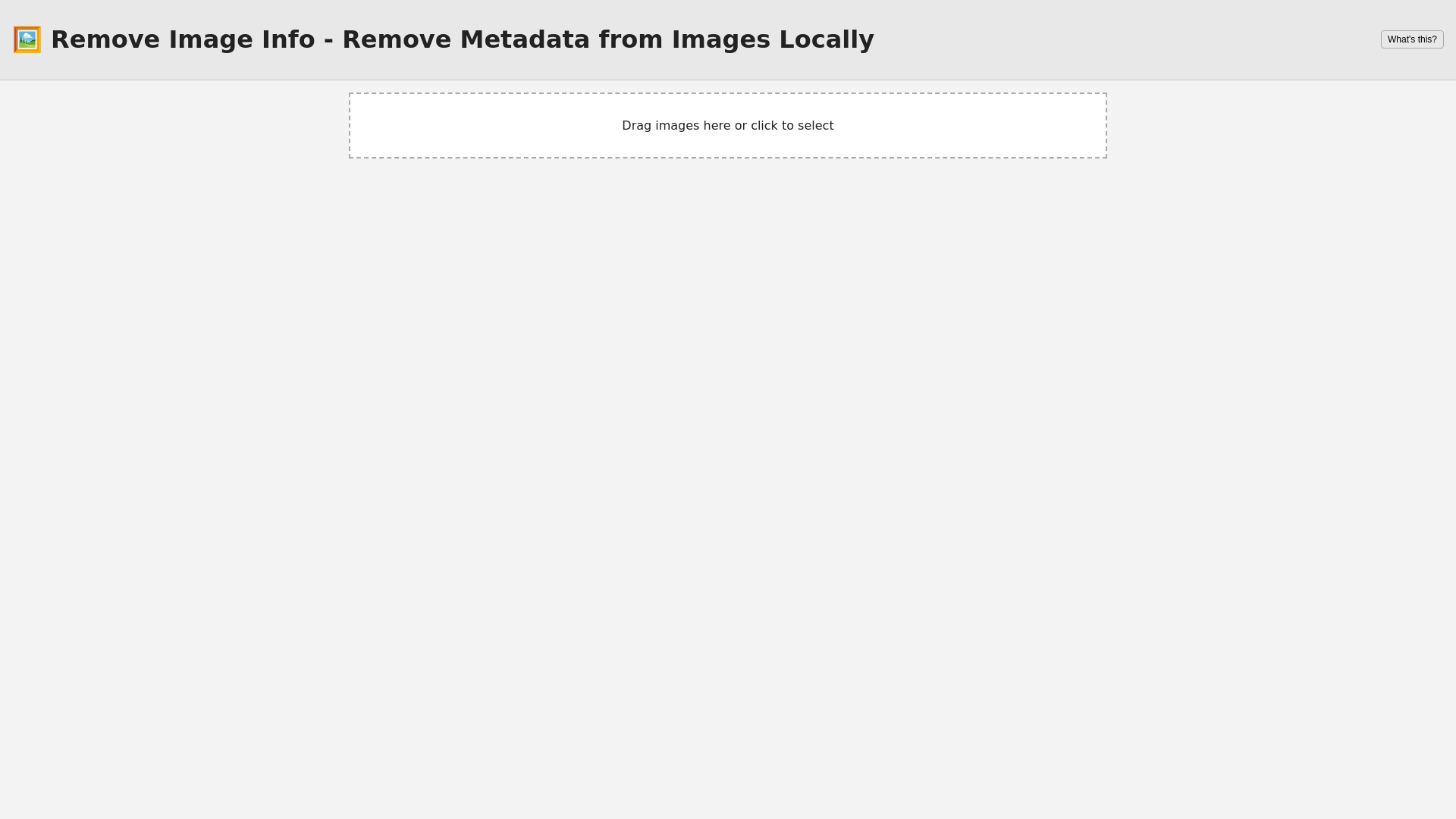 website screenshot of https://imagemetadataremover.pages.dev/