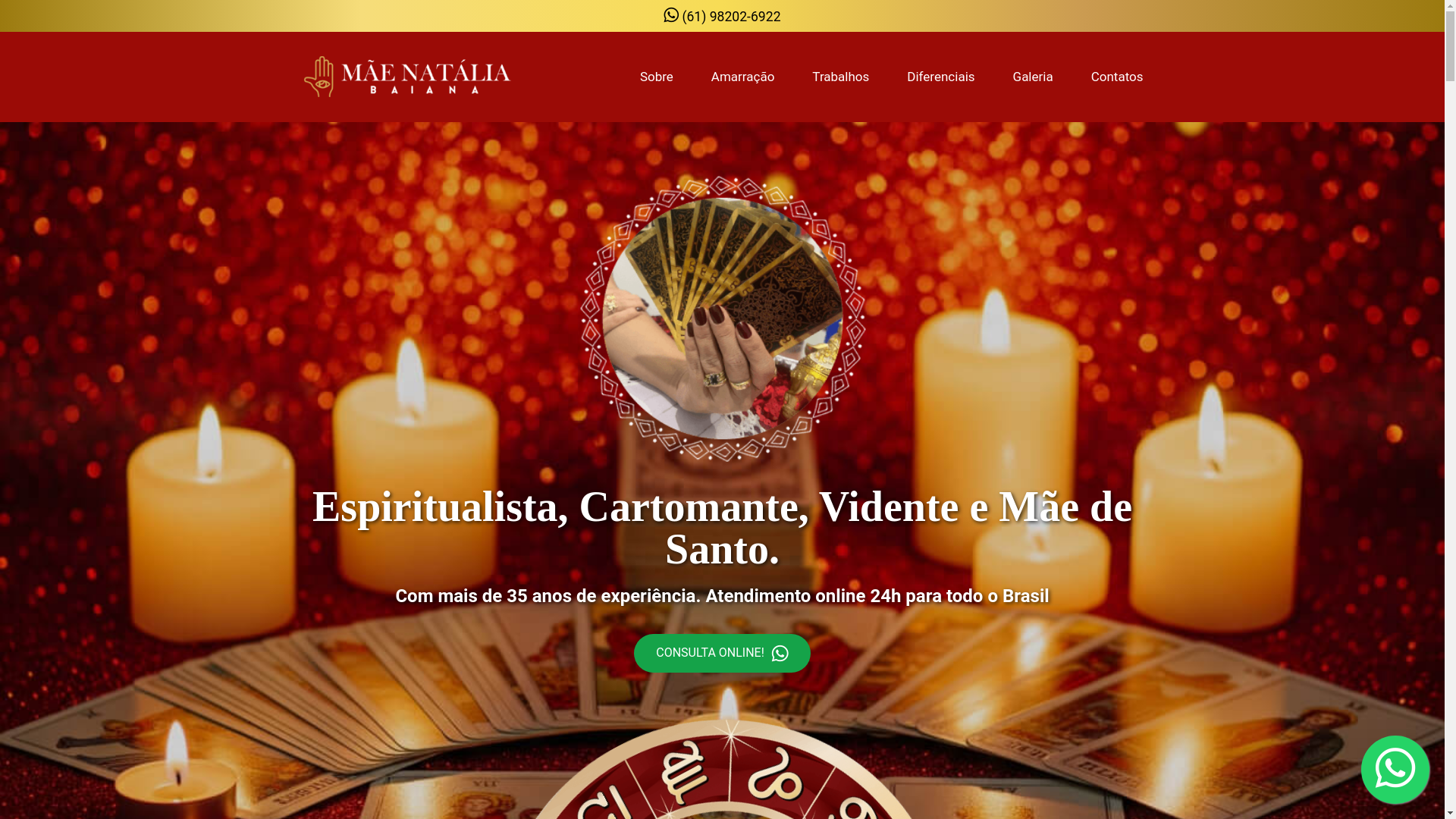website screenshot of https://maenataliabaiana.com.br/