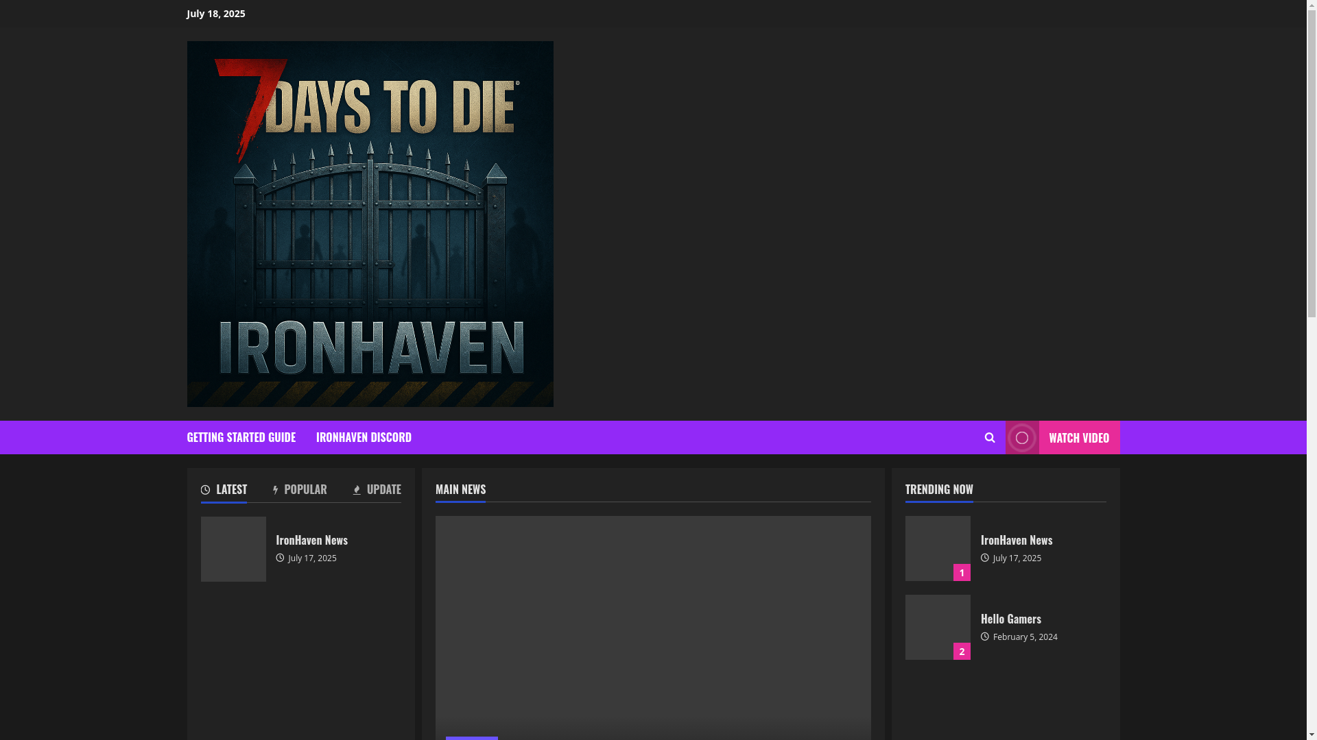 website screenshot of https://ironhaven7.com/