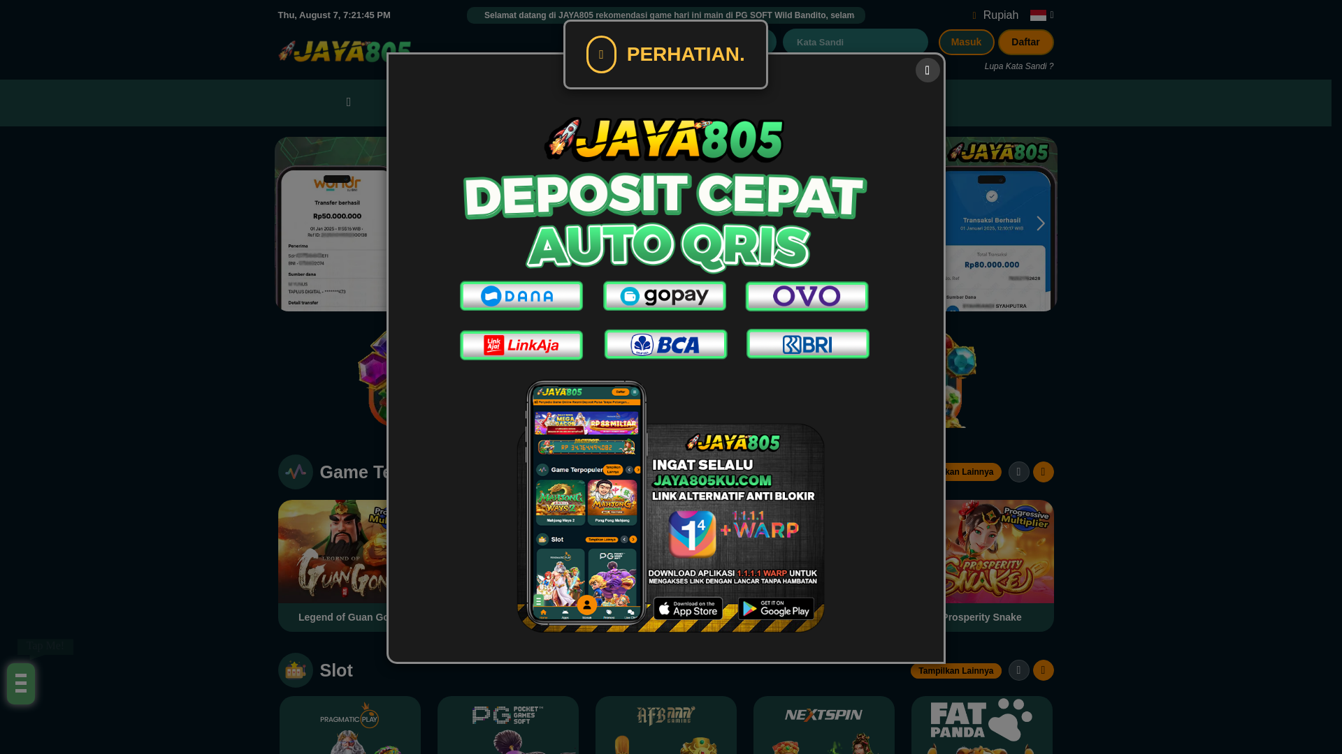 website screenshot of https://jaya805abc.mom/