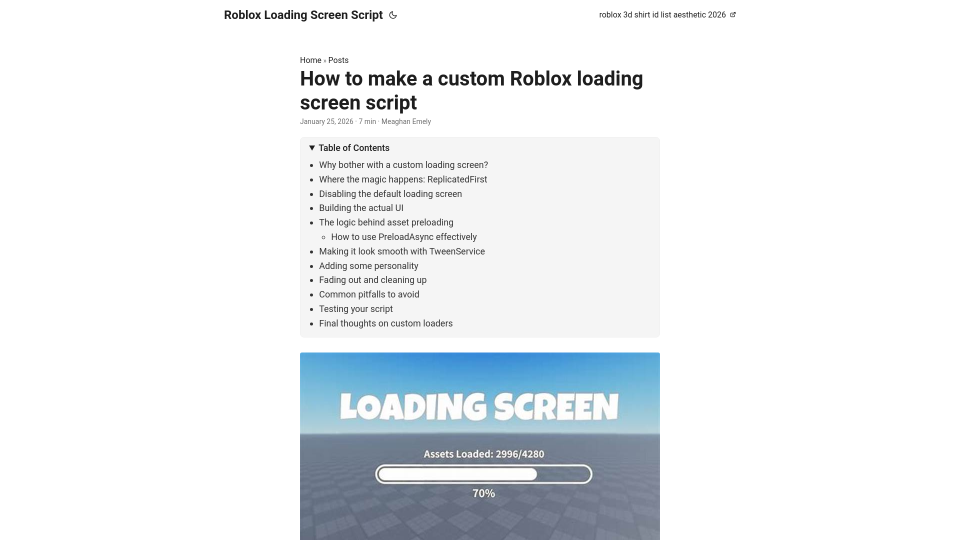 website screenshot of https://roblox-loading-screen-script.pages.dev/