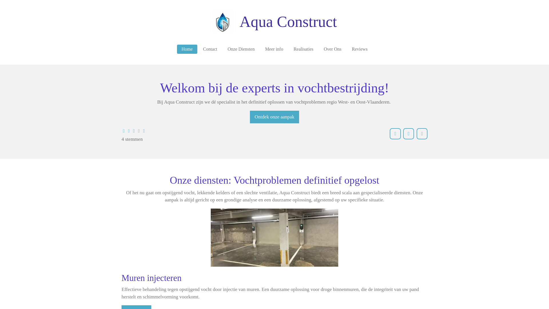 website screenshot of https://aquaconstruct.es/
