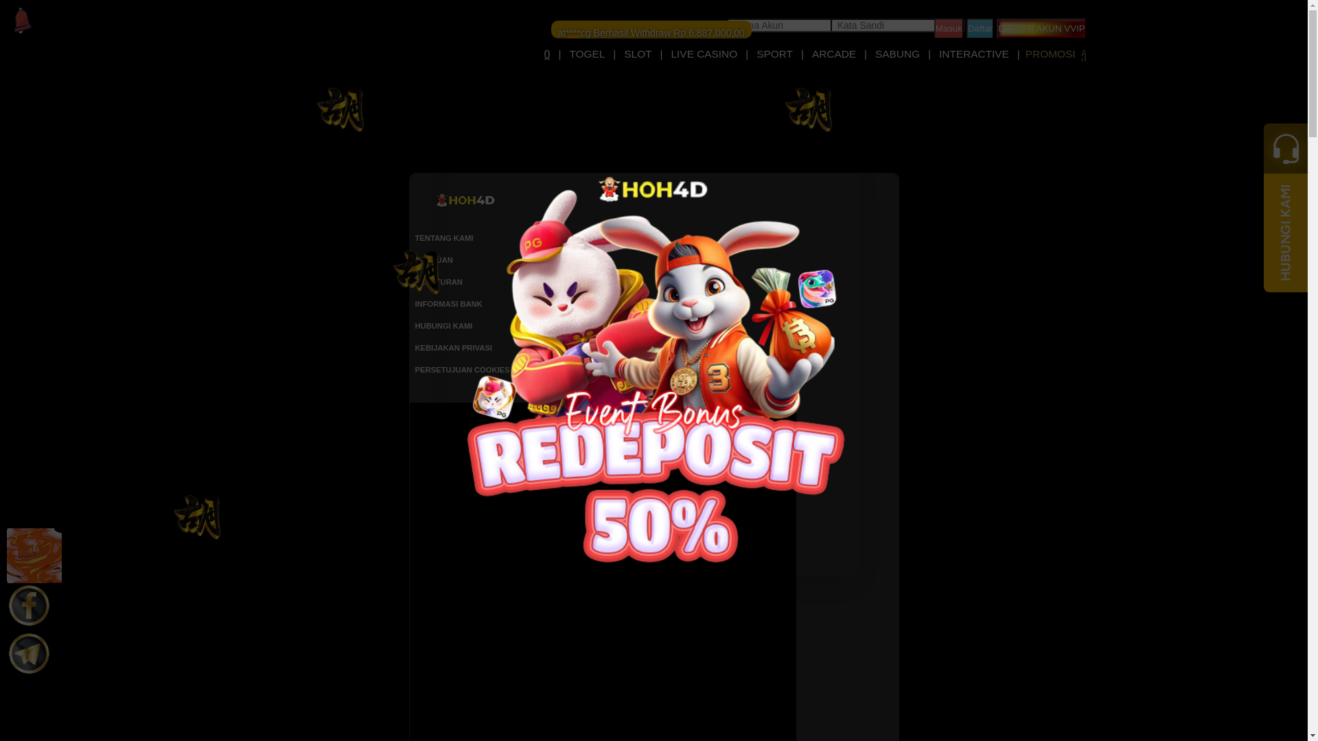 website screenshot of https://hohekslusif.com/
