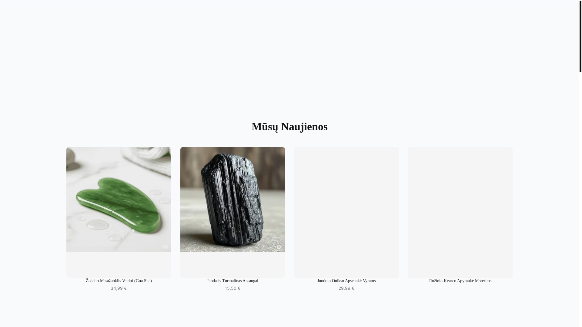 website screenshot of https://ametistas.lt/