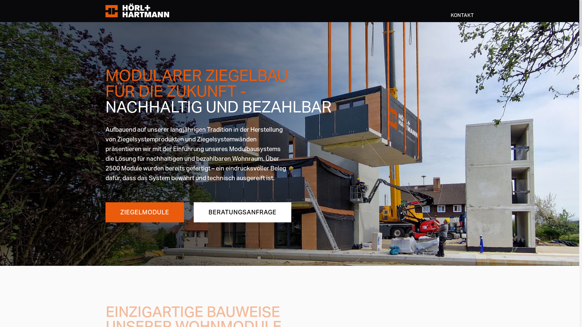 website screenshot of https://hoerl-hartmann-modulbau.de/