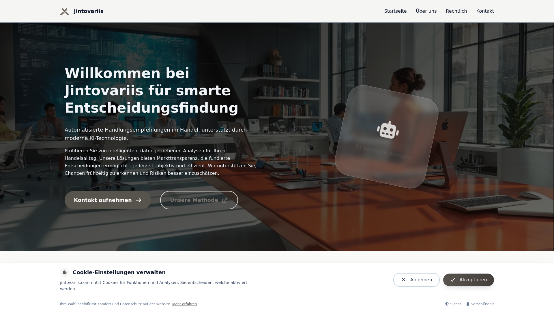website screenshot of https://jintovariis.com/