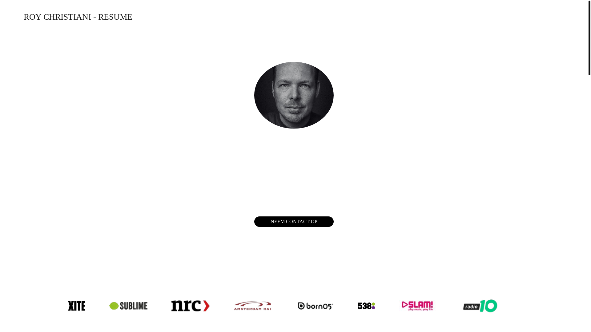 website screenshot of https://roychristiani.com/