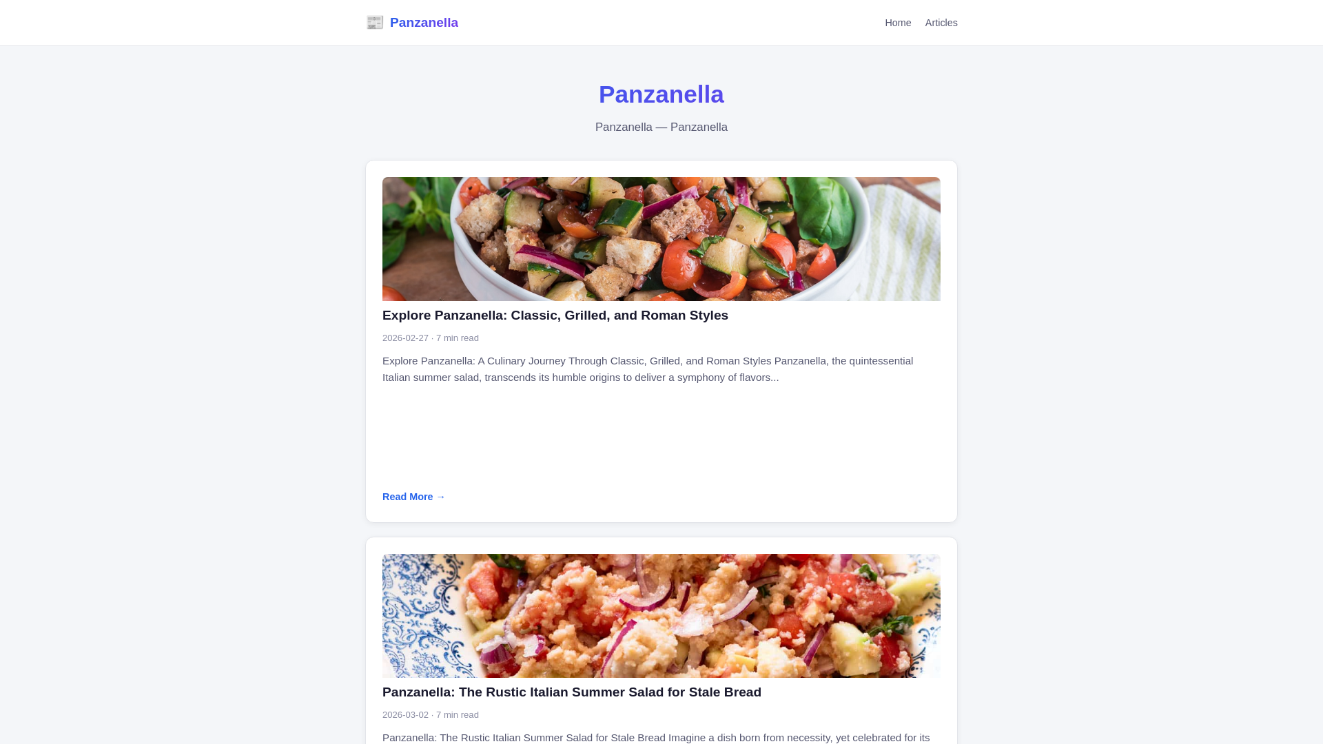 website screenshot of https://panzanella.pages.dev/