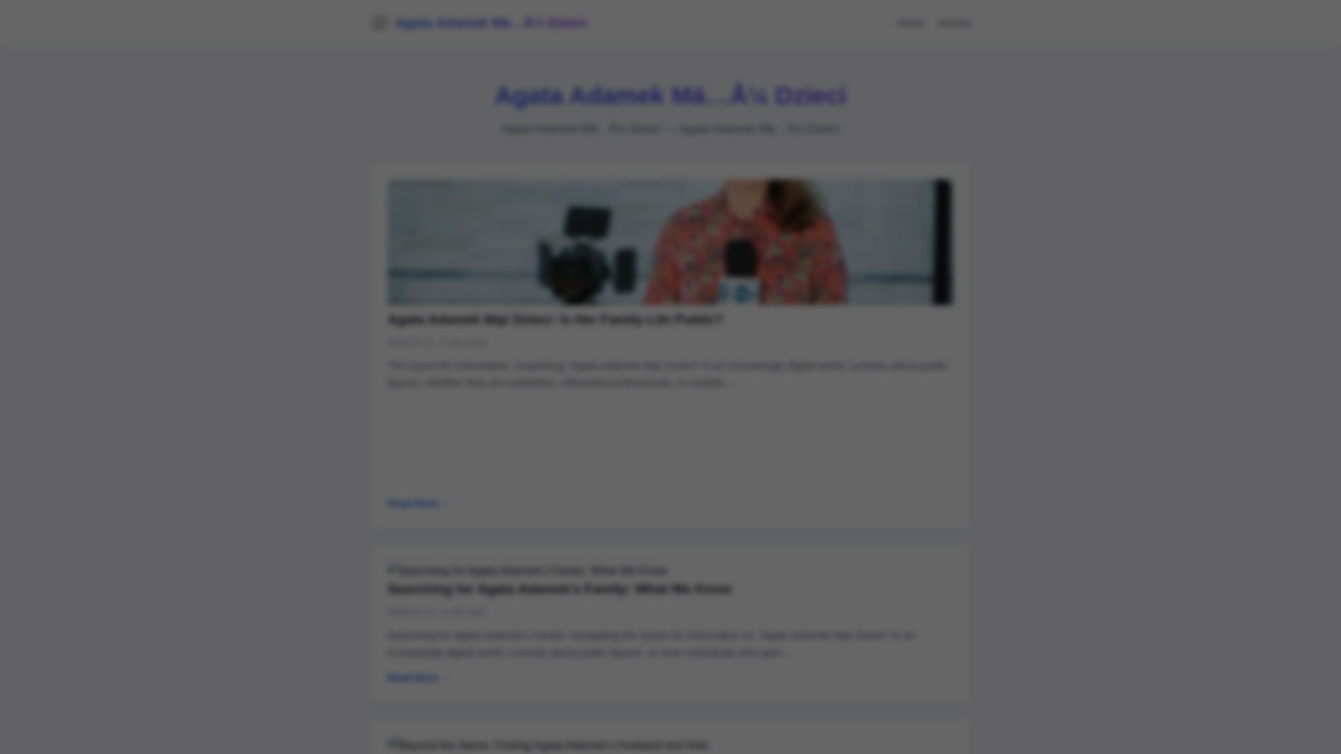 website screenshot of https://agata-adamek-maa14-dzieci.pages.dev/