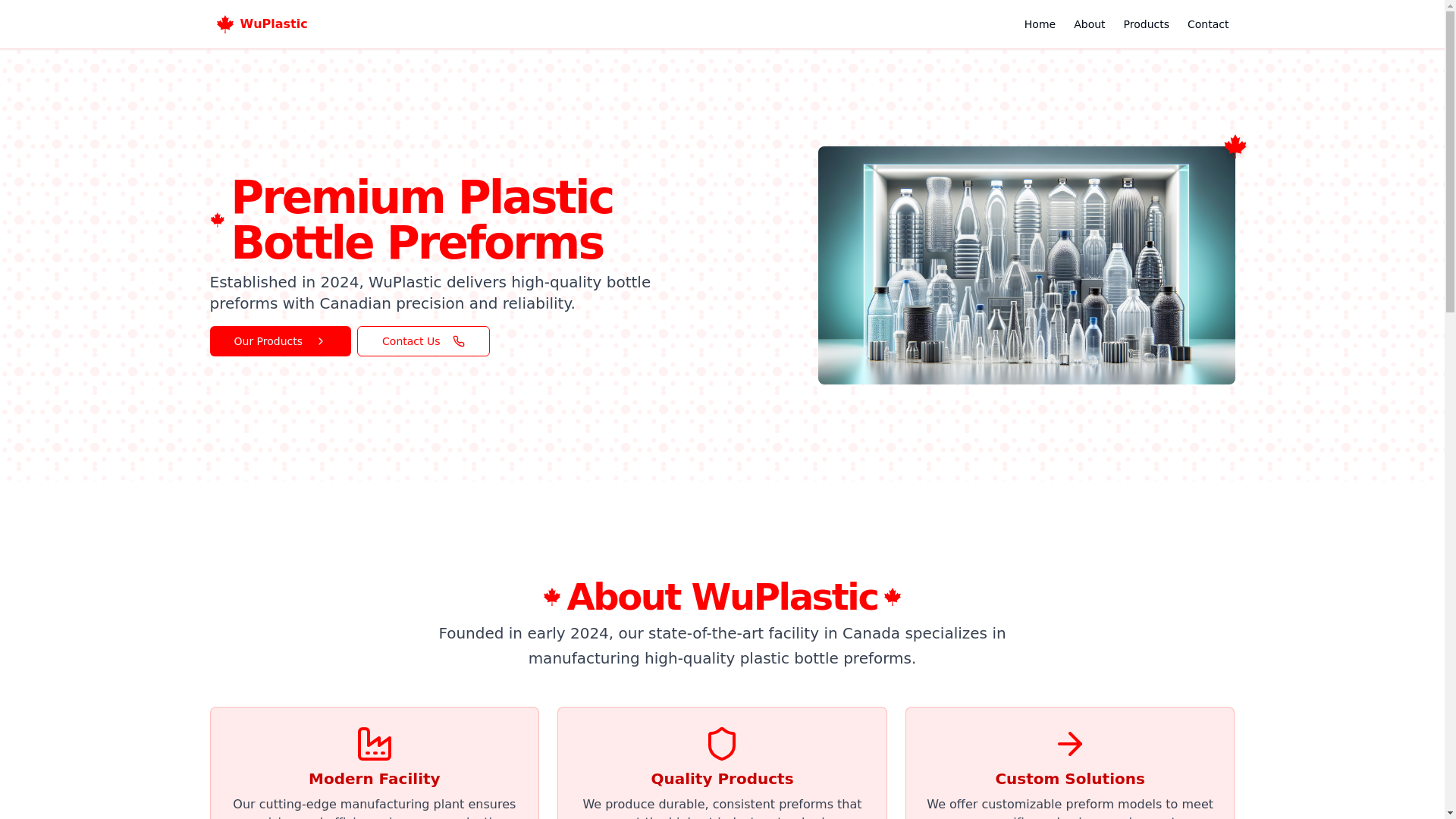 website screenshot of https://wuplastic-web.pages.dev/
