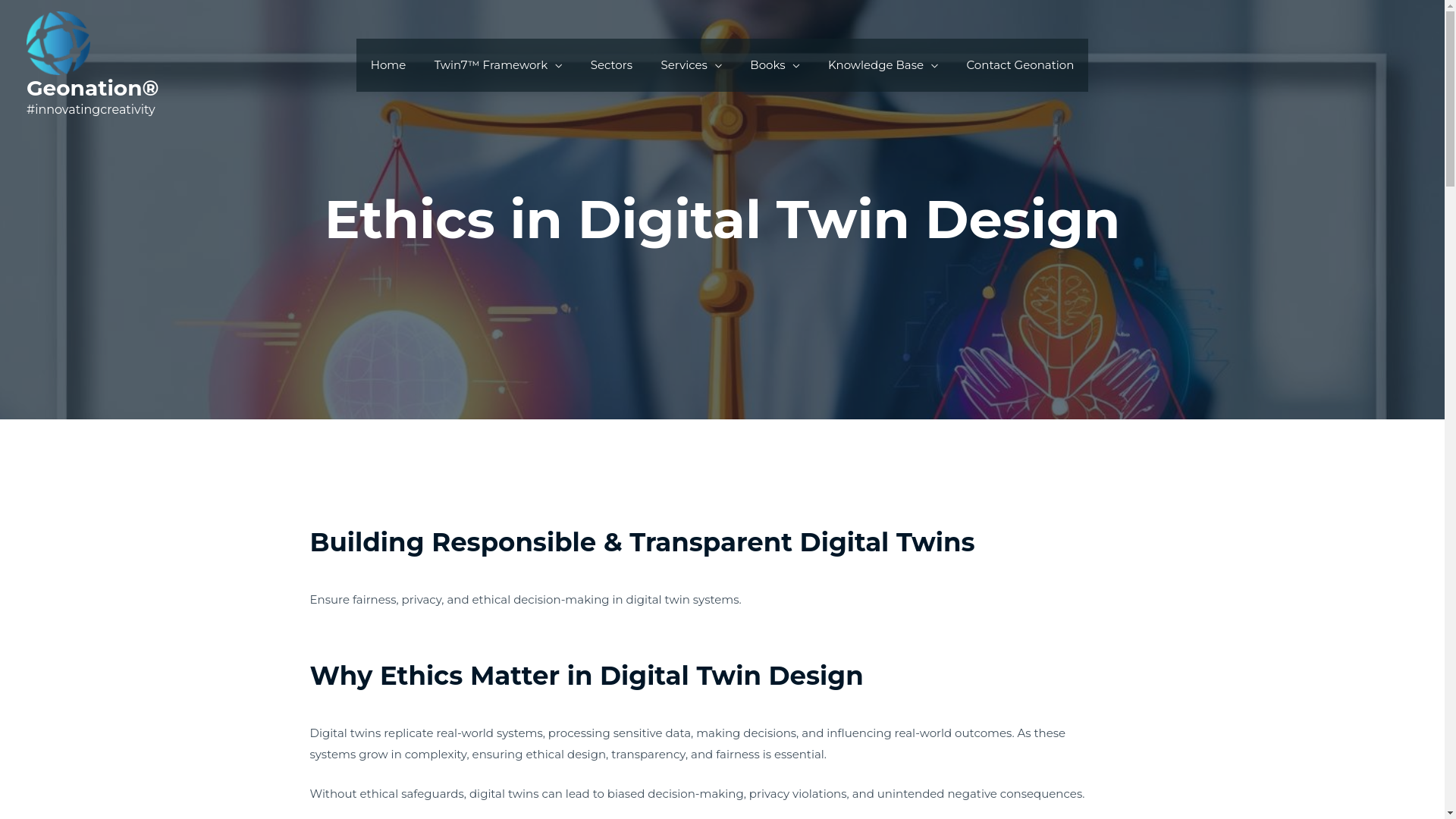 website screenshot of https://geonation.ai/ethics-in-digital-twin-design