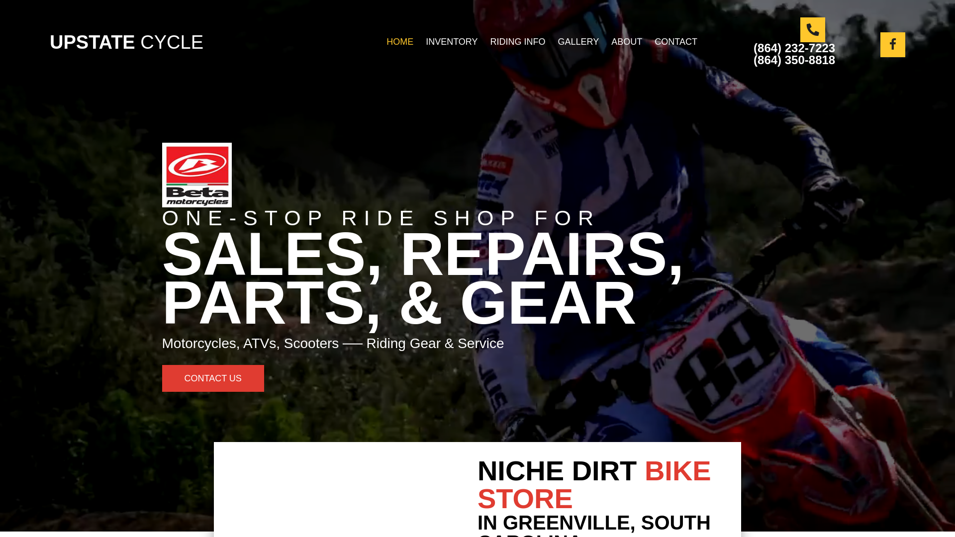 website screenshot of https://upstatecycle.ai