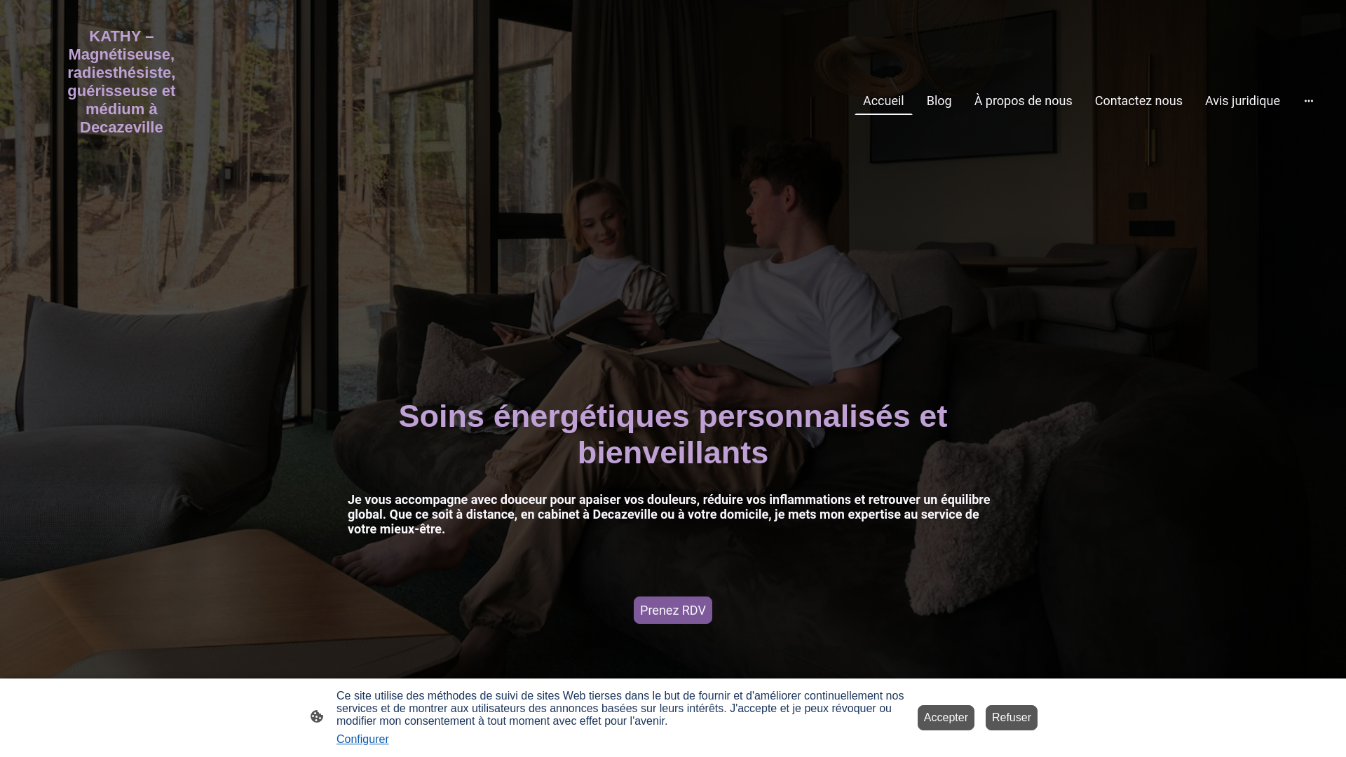 website screenshot of https://kathy-guerisseuse-radiesthesiste-medium.fr