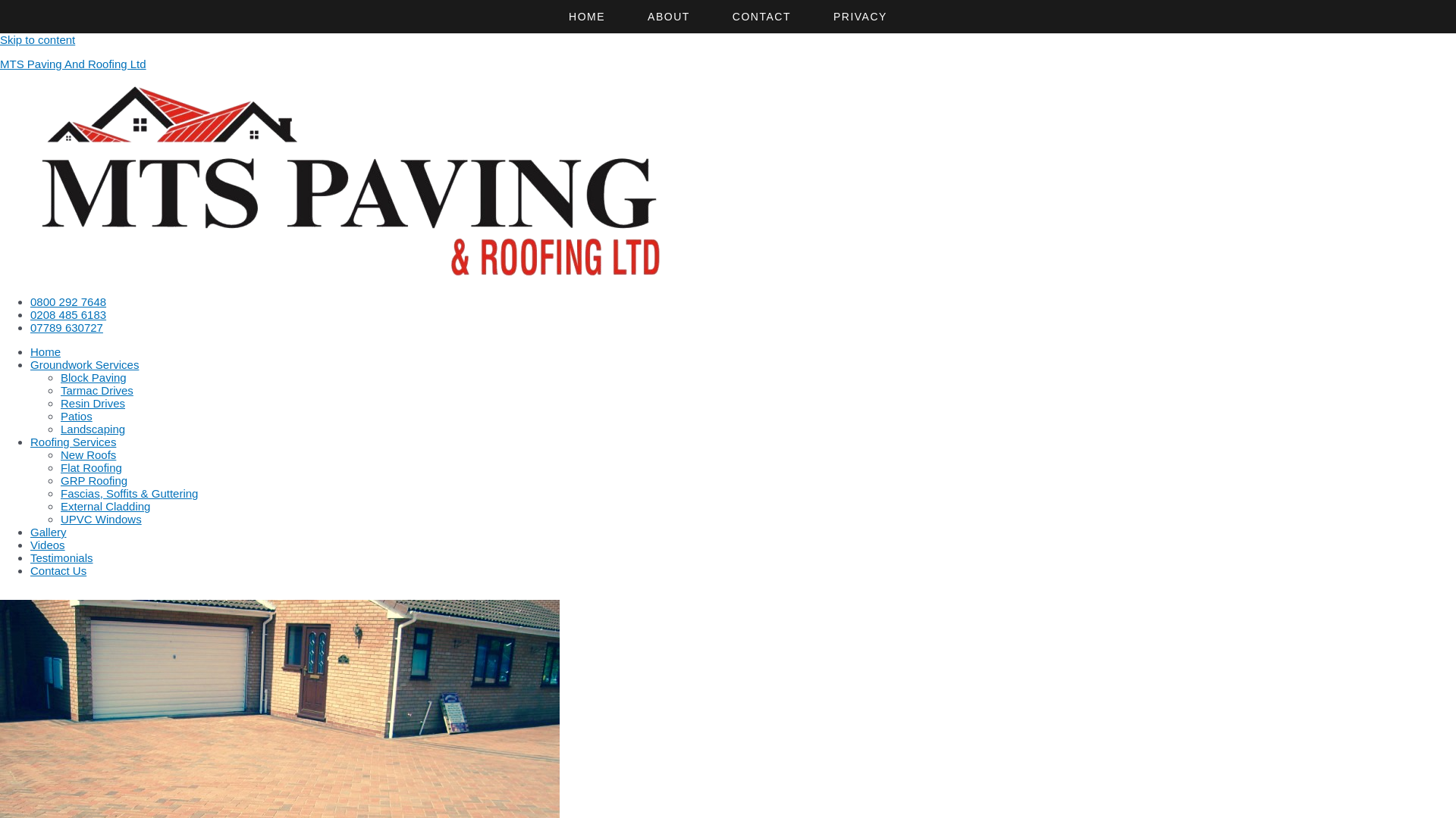 website screenshot of https://mtspavingandroofing.pages.dev/