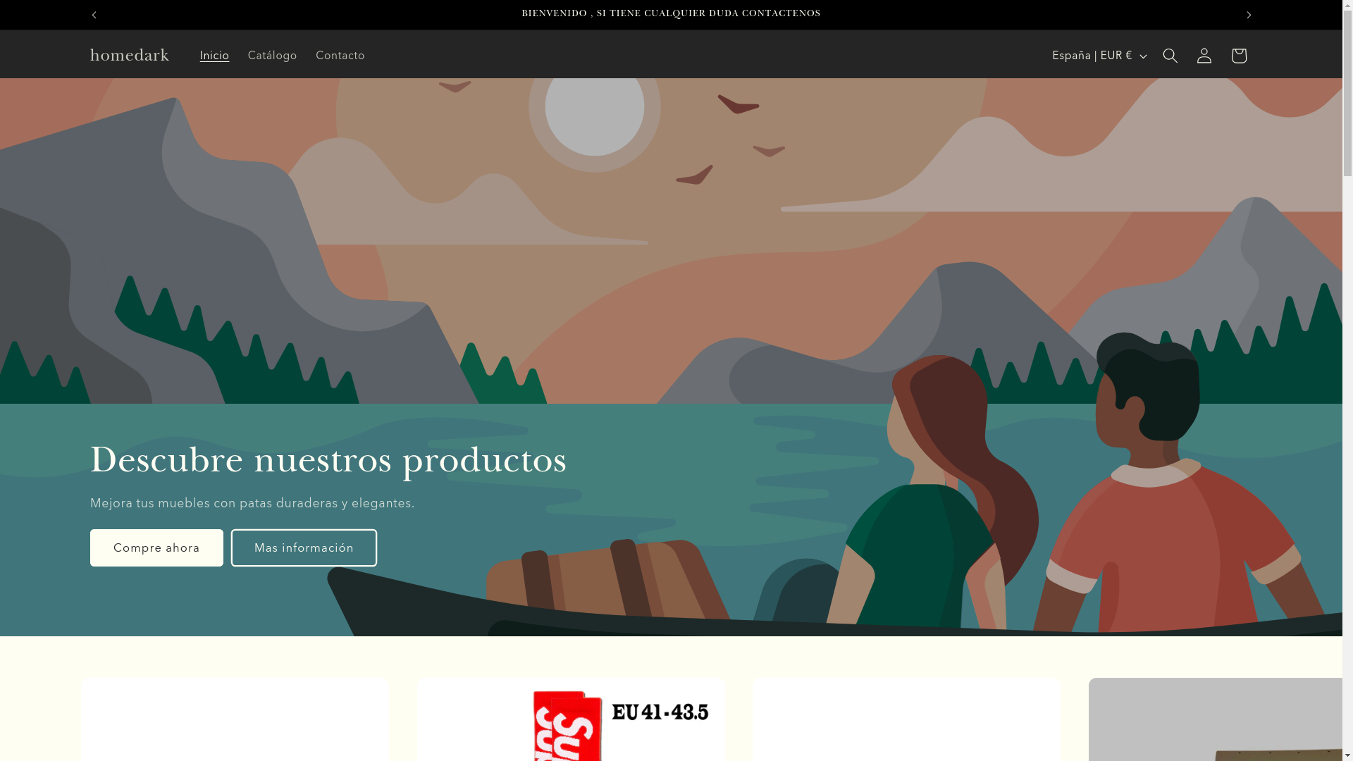 website screenshot of https://homedark.es/