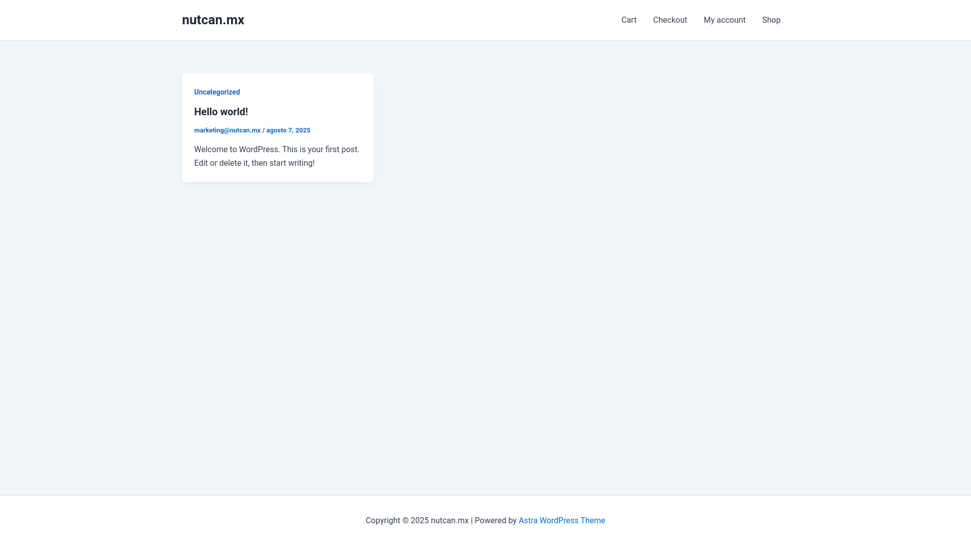 website screenshot of https://nutcan.mx/