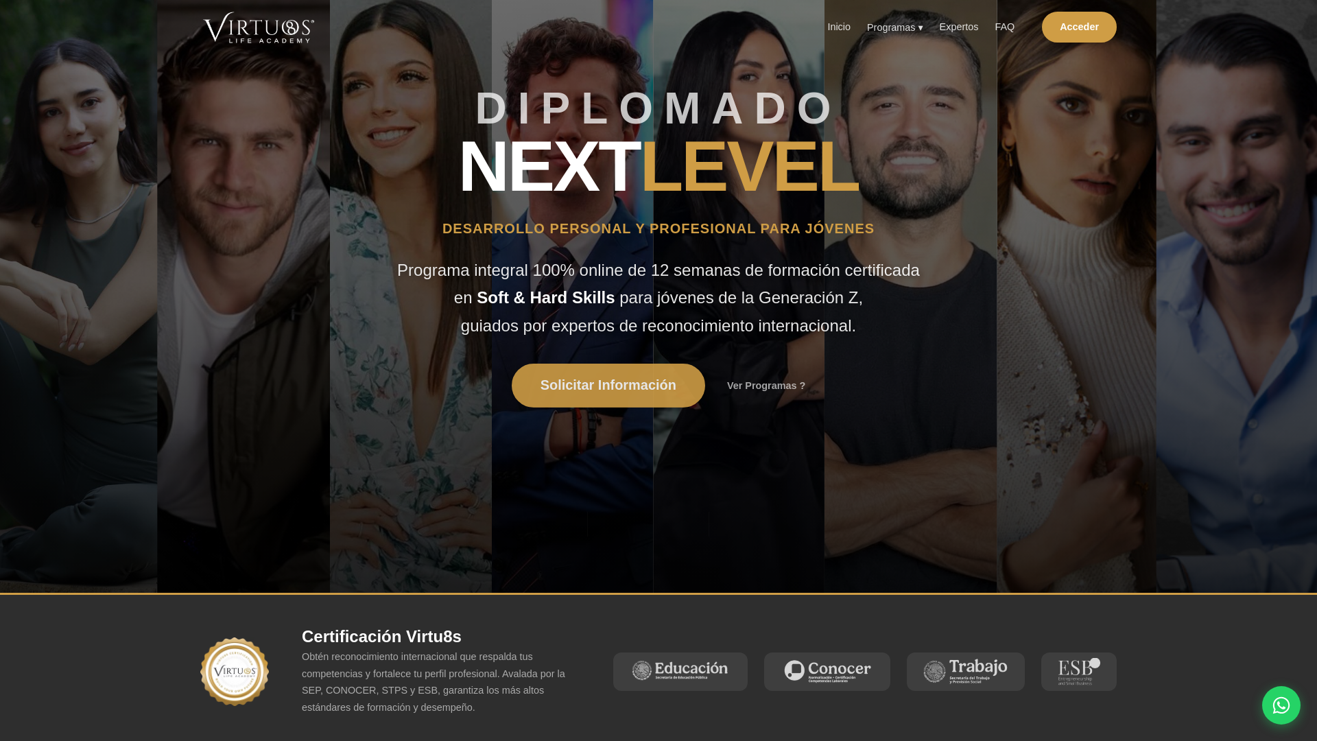 website screenshot of https://virtu8s-life-academy.pages.dev/