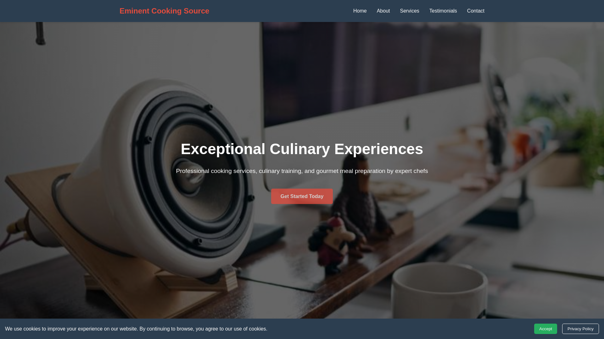 website screenshot of https://eminentcookingsource.click/