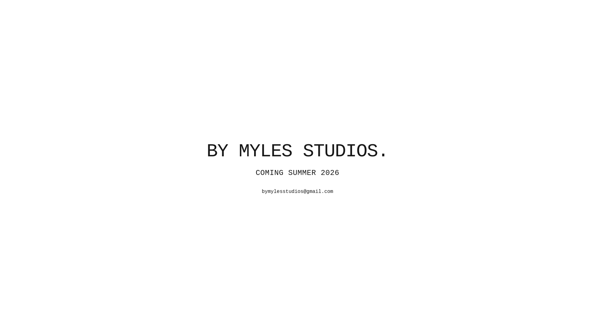 website screenshot of https://bymylesstudio.pages.dev/