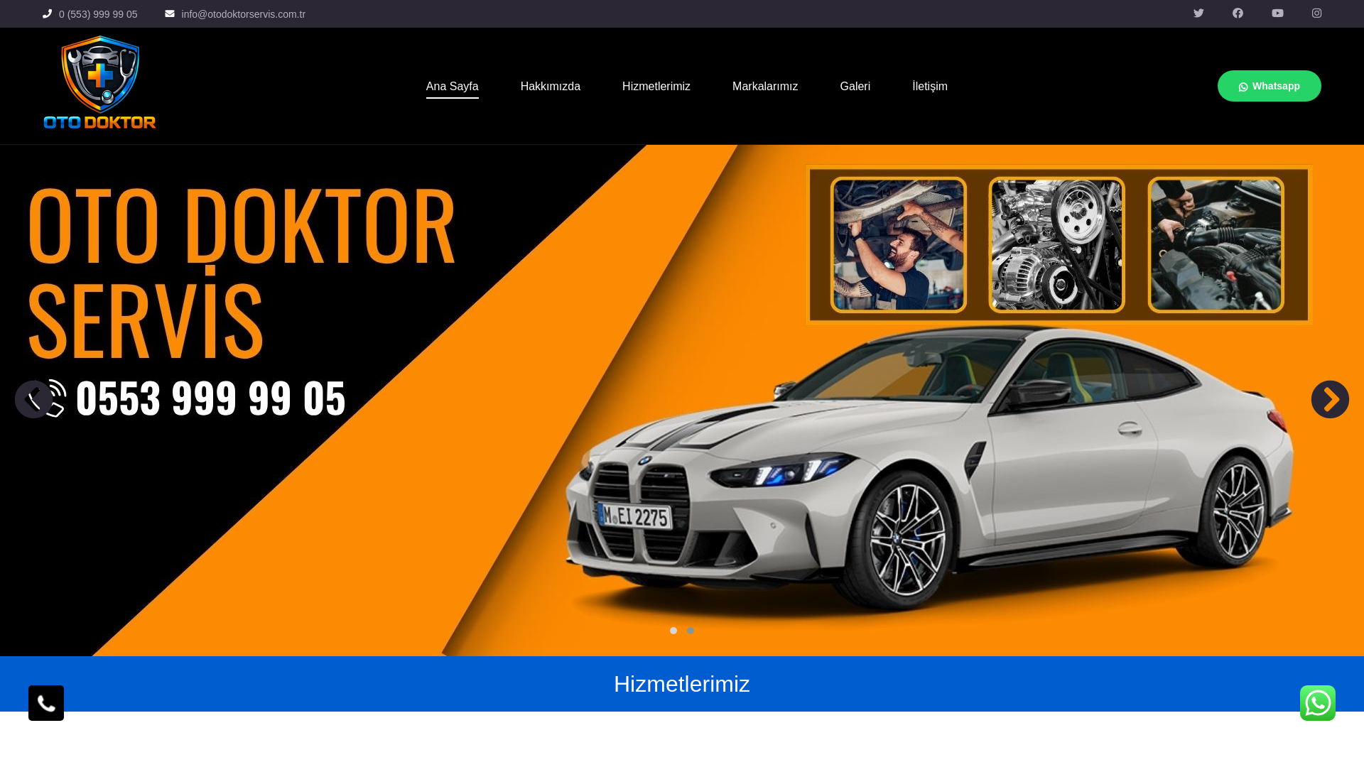 website screenshot of https://otodoktorservis.com.tr/