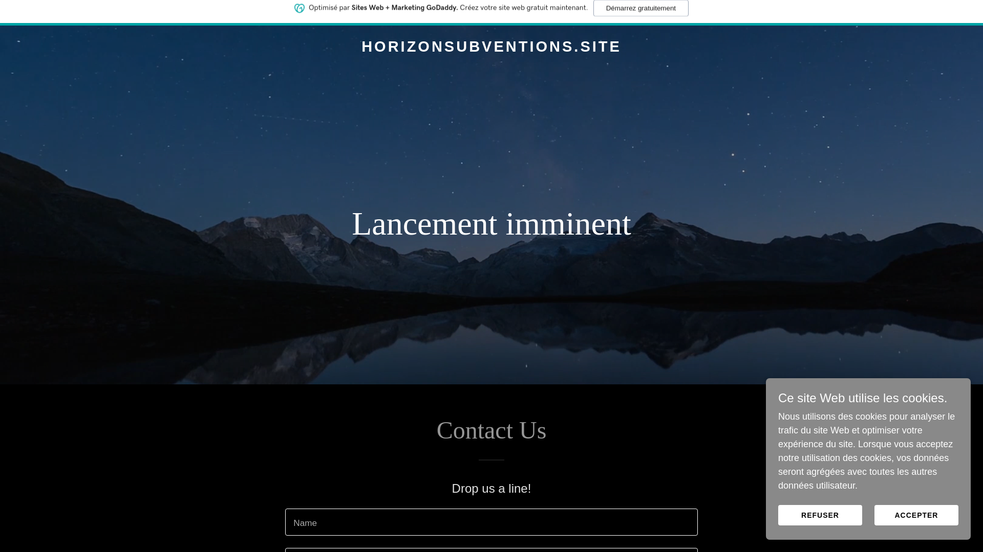 website screenshot of https://horizonsubventions.site/