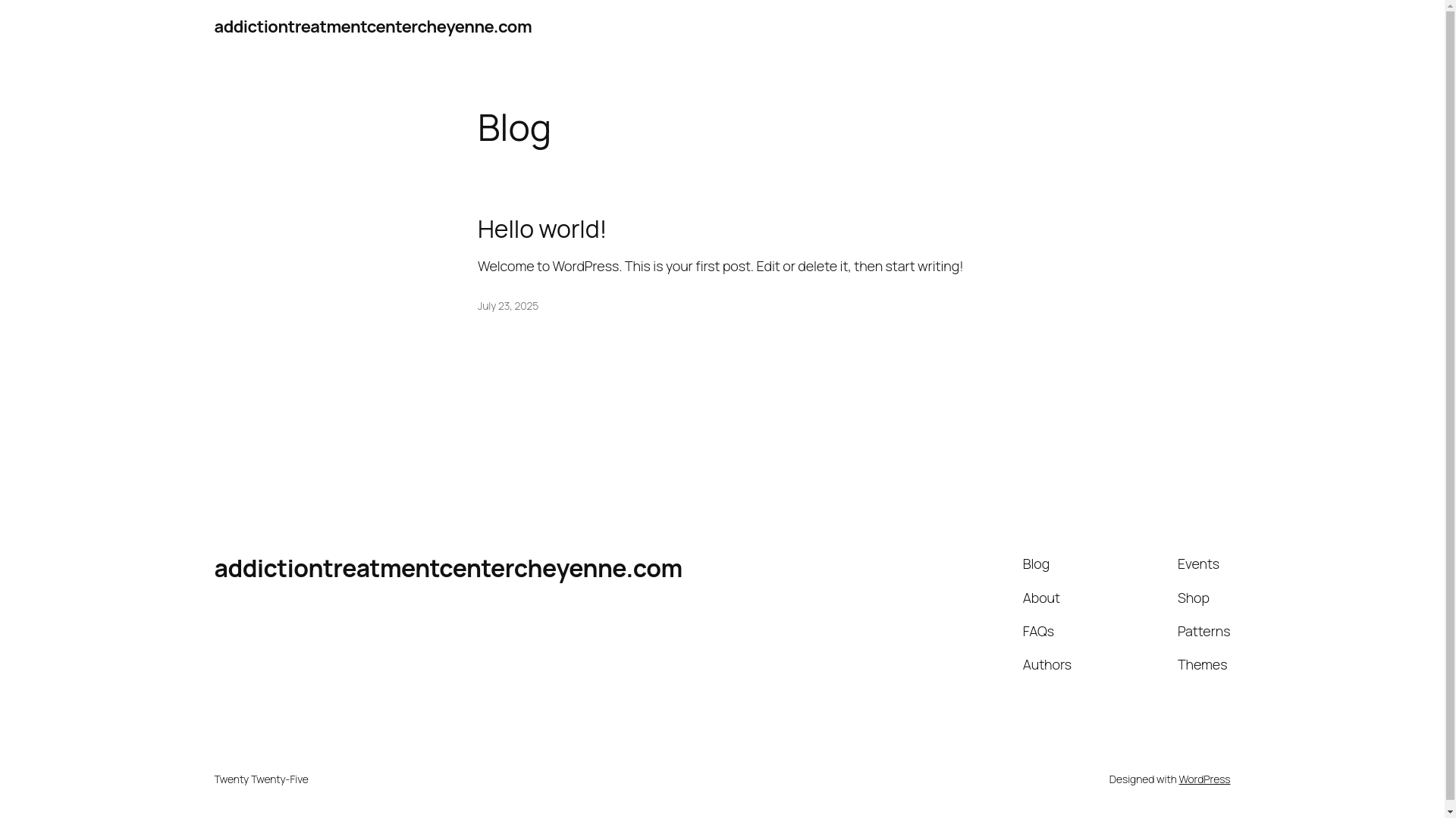 website screenshot of https://addictiontreatmentcentercheyenne.com/