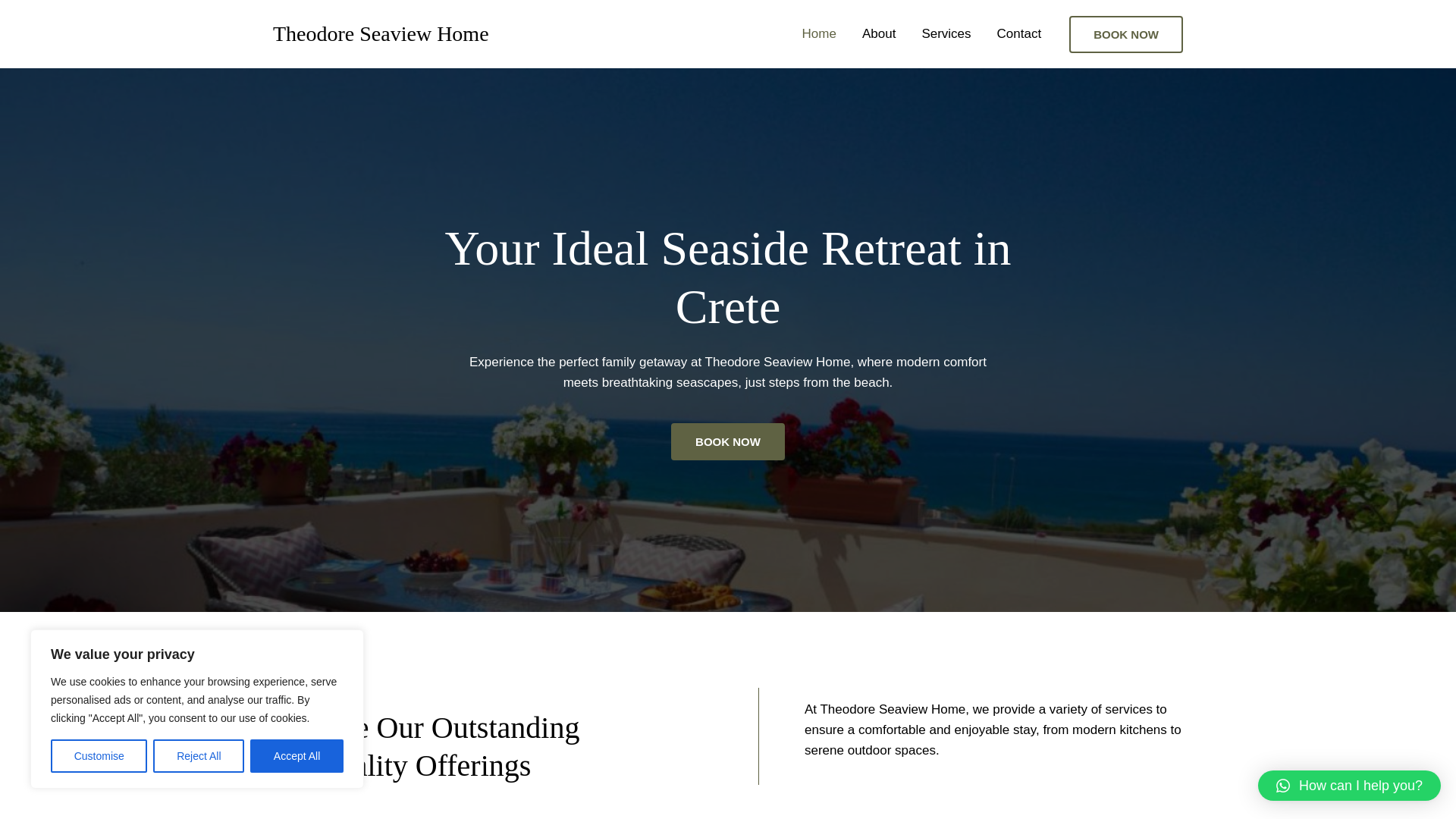 website screenshot of https://theodoreseaviewhome.gr
