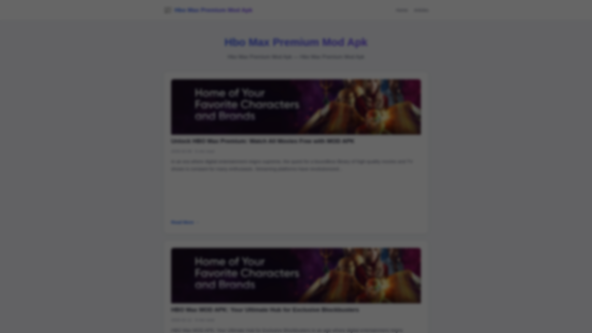 website screenshot of https://hbo-max-premium-mod-apk.pages.dev/