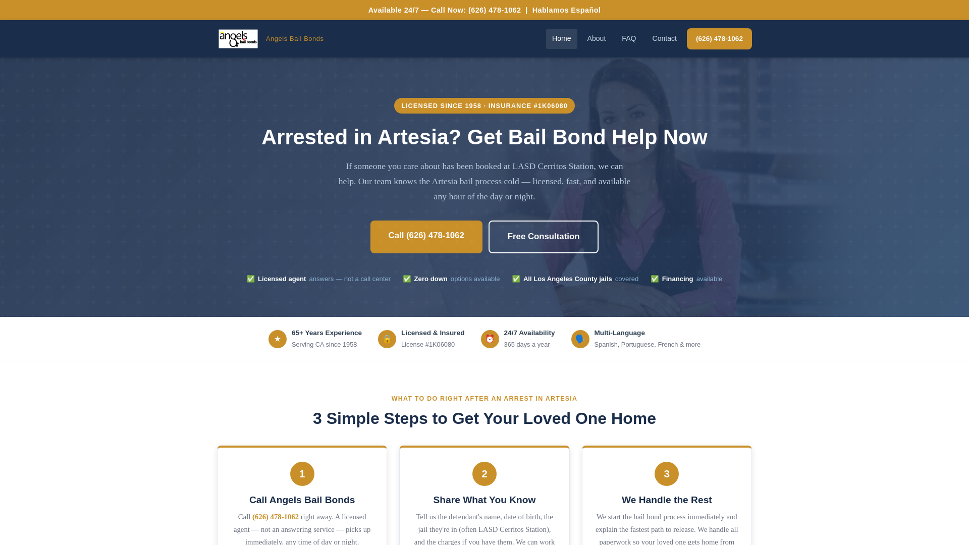 website screenshot of https://bailbonds-artesia.pages.dev/