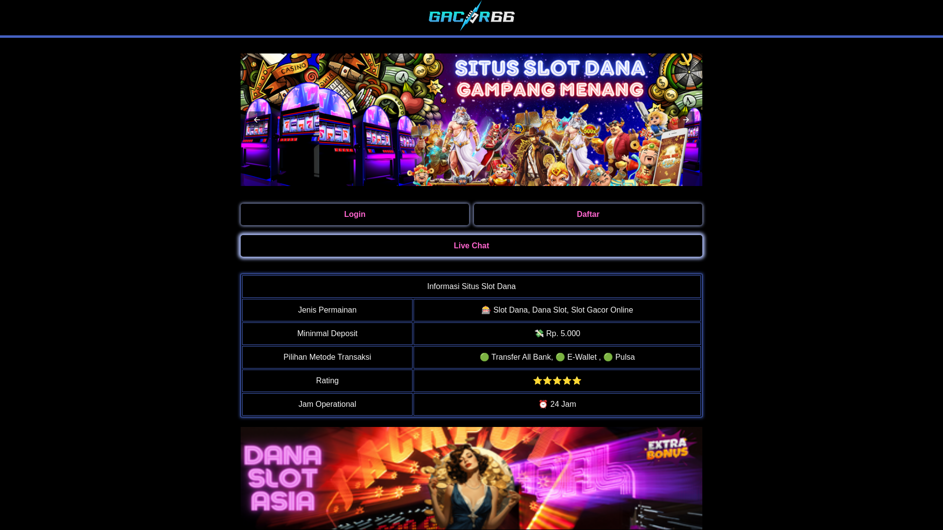 website screenshot of https://slotdepo5kg66.pages.dev/