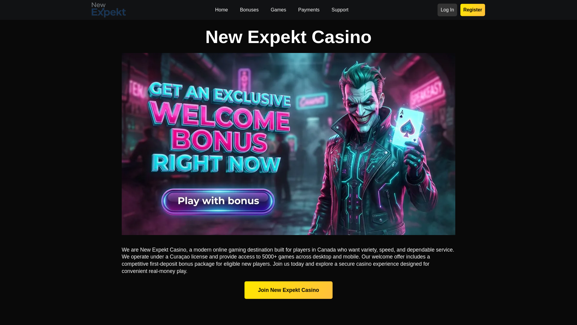 website screenshot of https://newexpekt-ca-48971.pages.dev/