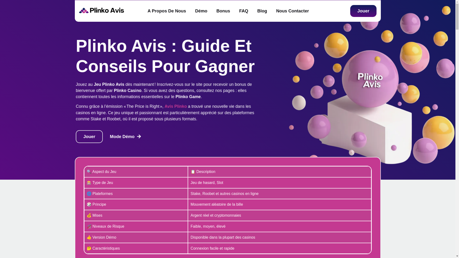 website screenshot of https://plinkoavis-fr.pages.dev/