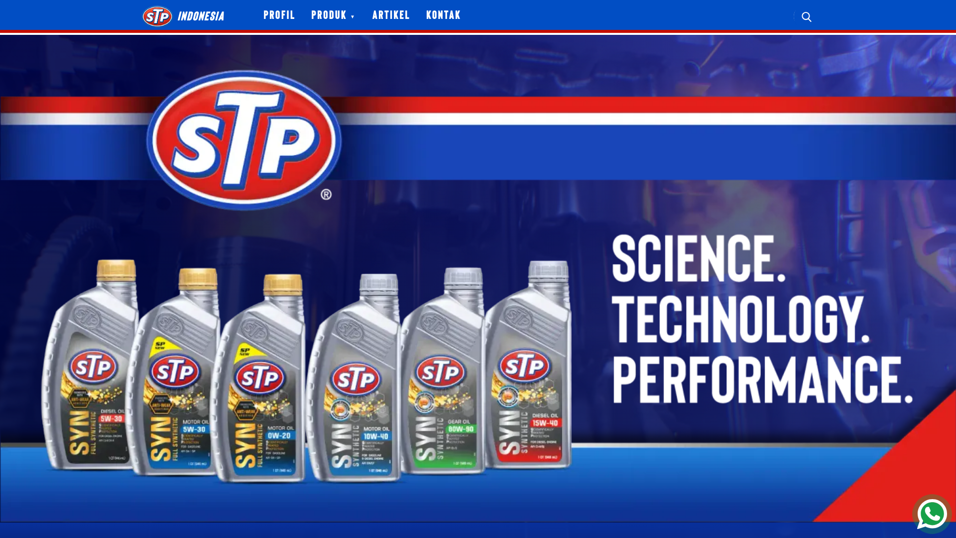 website screenshot of https://stpoil.co.id