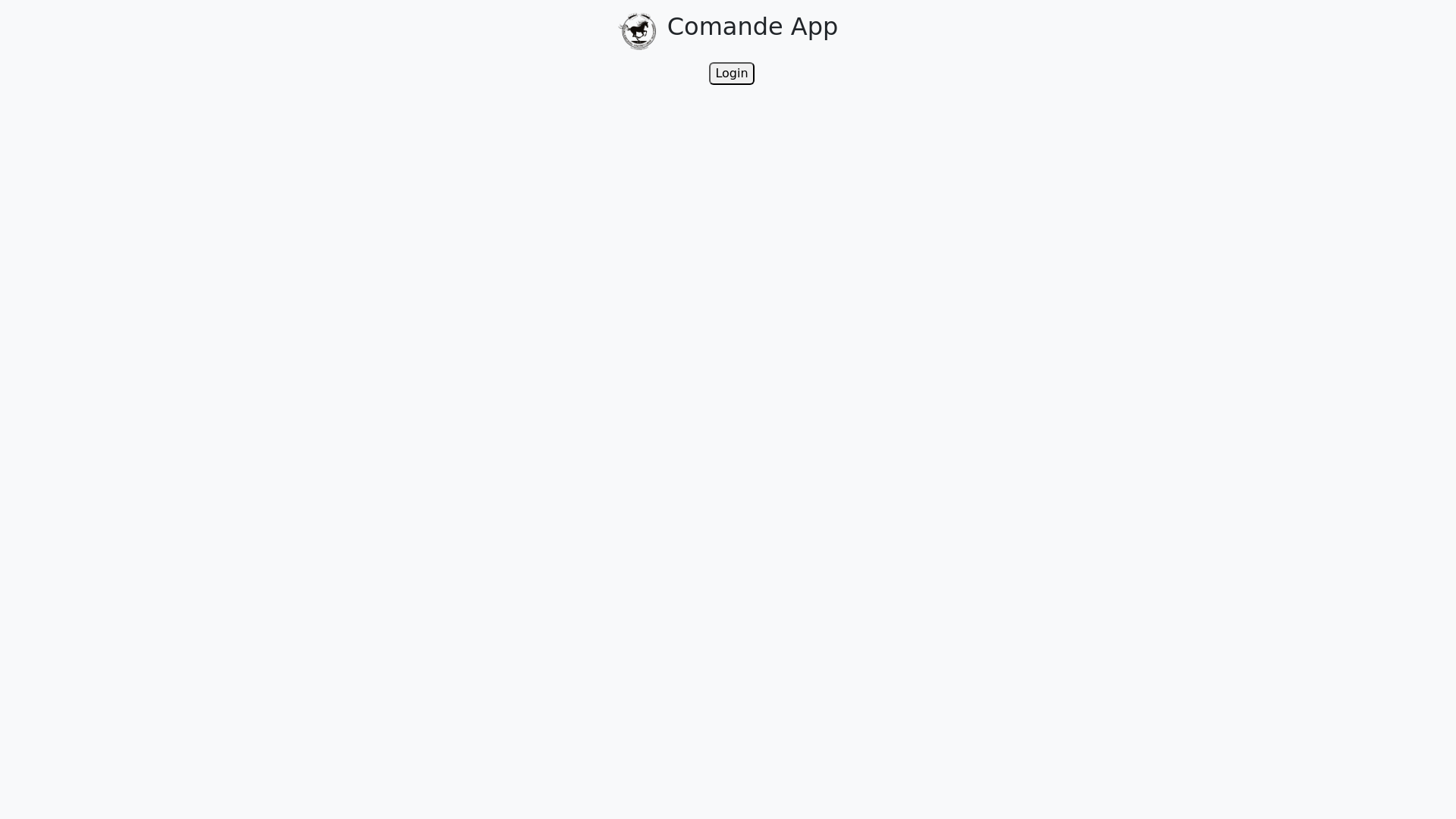 website screenshot of https://comande-app.pages.dev/
