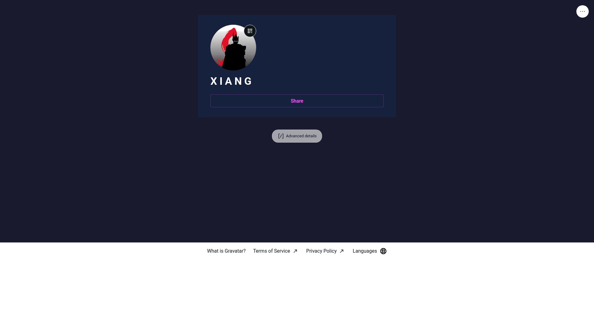website screenshot of https://xian-g.link/