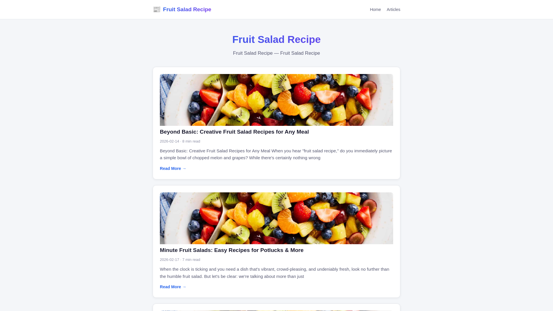 website screenshot of https://fruit-salad-recipe.pages.dev/