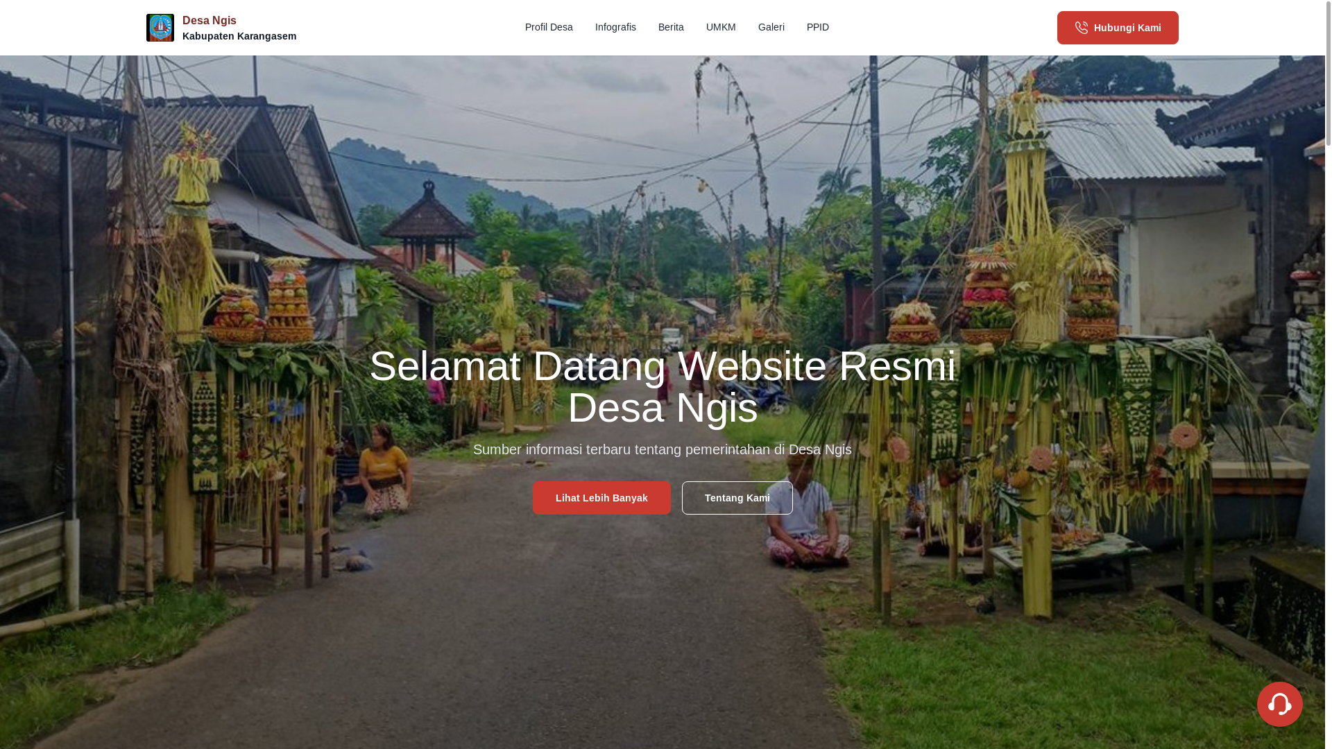 website screenshot of https://desangis.id/