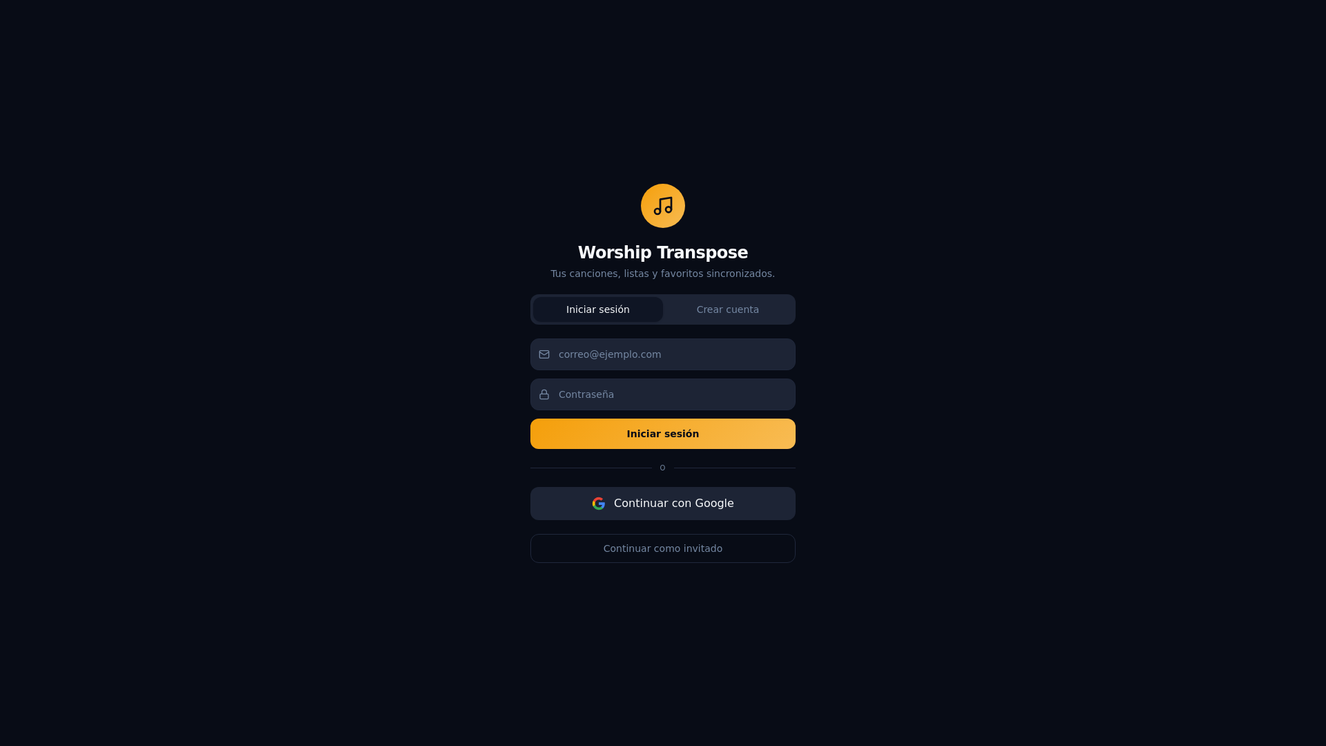 website screenshot of https://worshiptranspose.com/