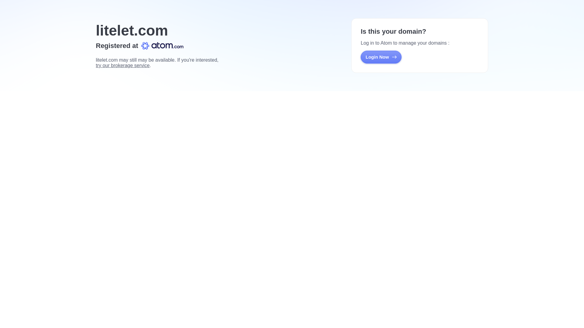 website screenshot of https://litelet.com/