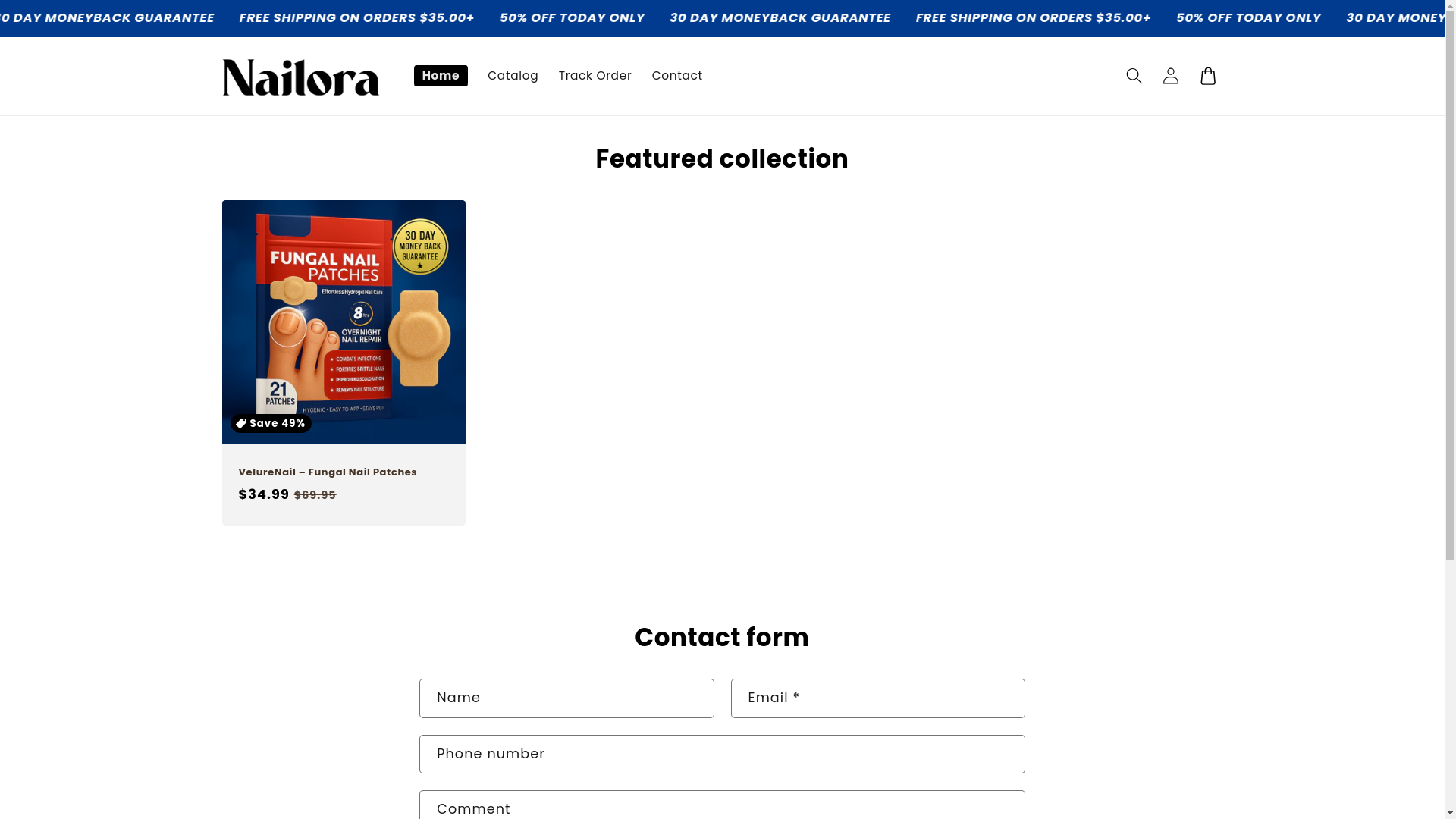 website screenshot of https://shopneilora.com/