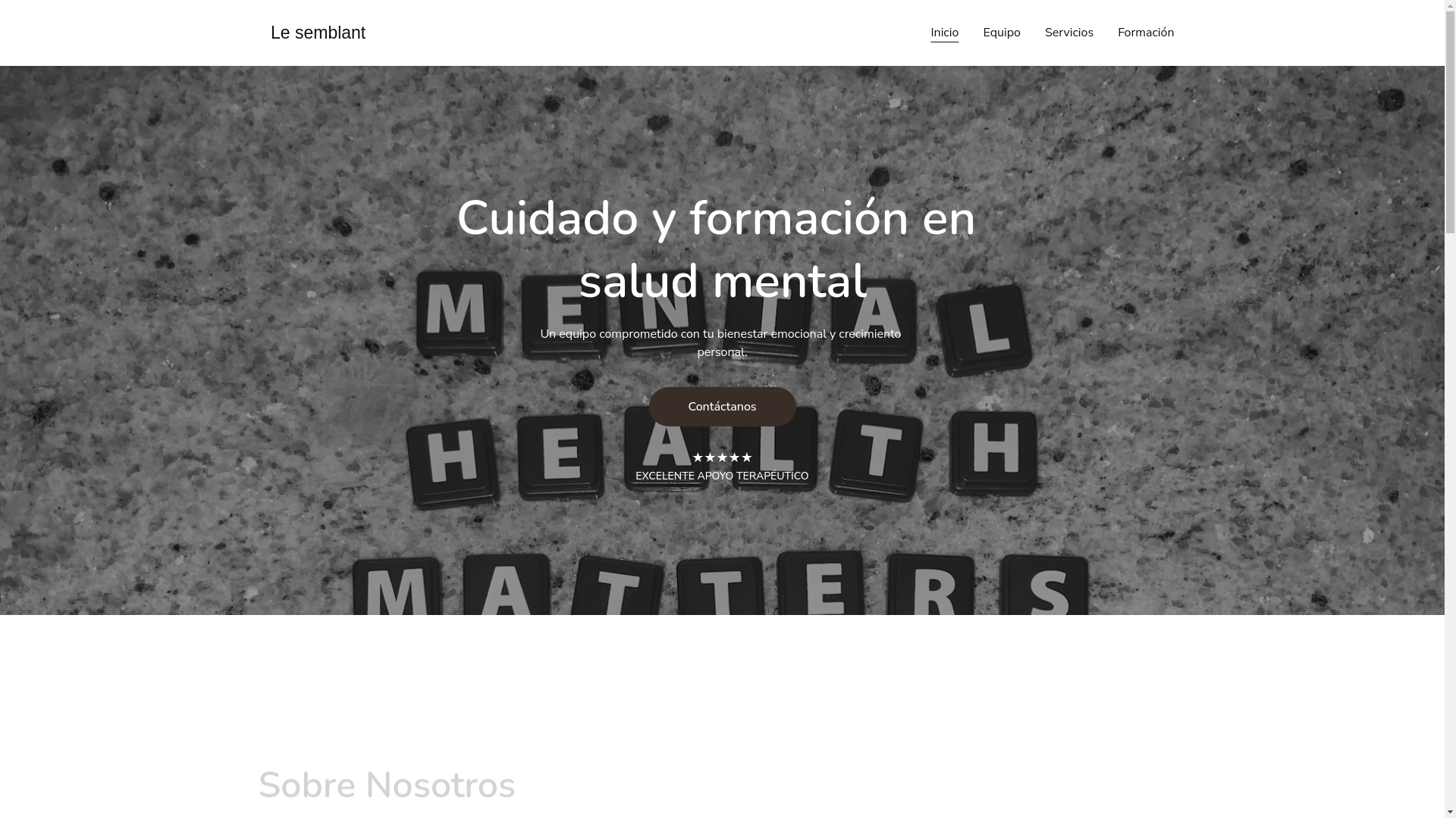 website screenshot of https://semblant.online/