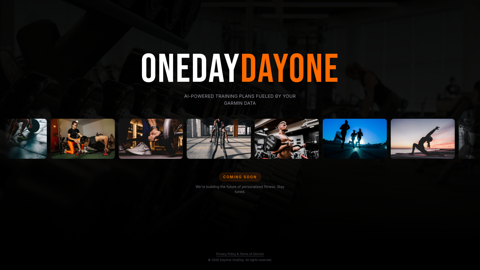 website screenshot of https://onedaydayoneai.com/