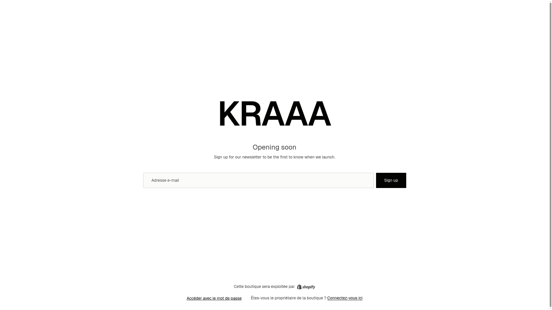 website screenshot of https://kraaa.ca/