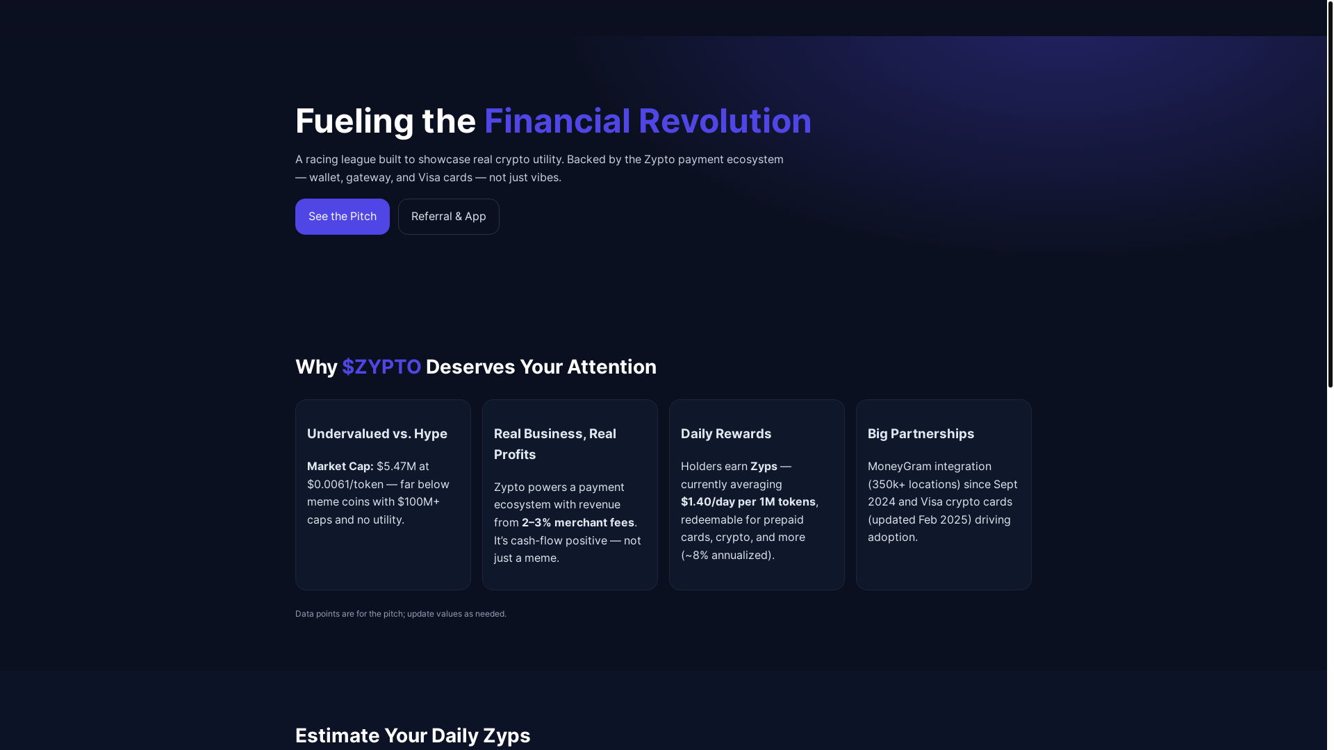website screenshot of https://zyptoracing.org/