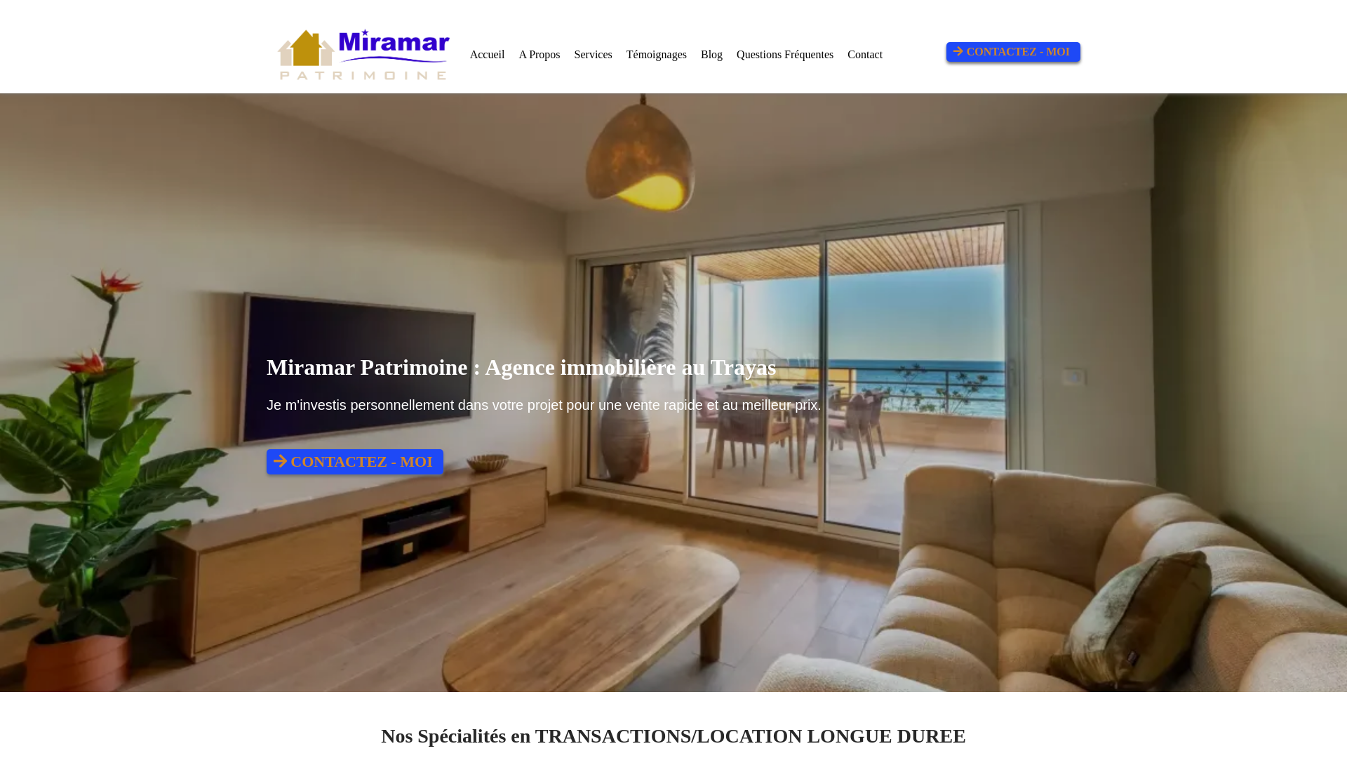 website screenshot of https://agence-immobiliere-theoule-letrayas.fr