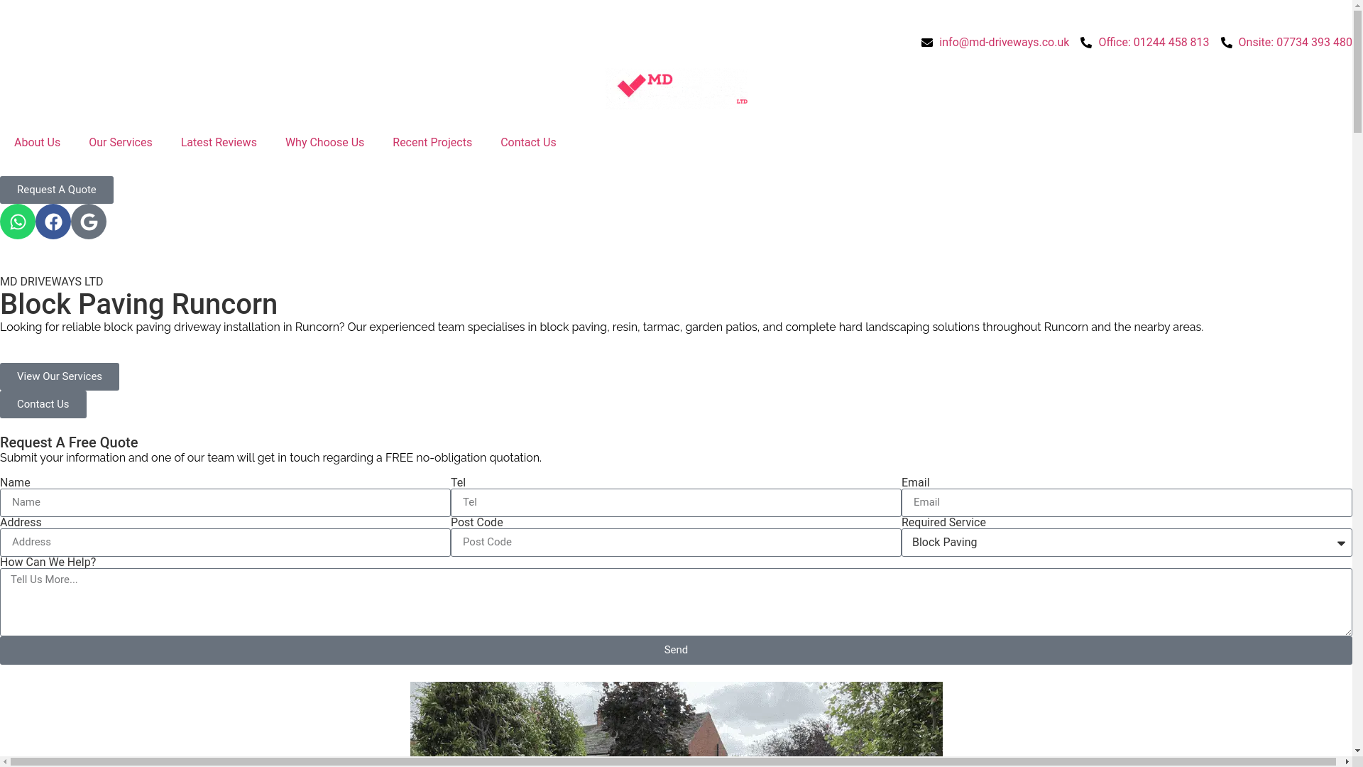 website screenshot of https://blockpavingconnahsquay.co.uk/
